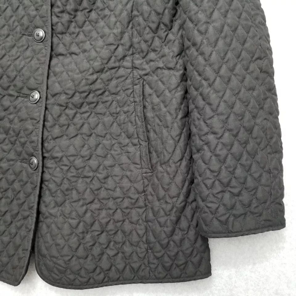 Other Marvin Richards Jacket Womens Large Black Quilted Pockets Size L / US 10 / IT 46 - 3 Thumbnail