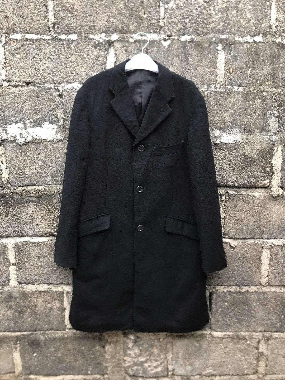 Japanese Brand ⚡️Vintage Effort Cashmere & Wool Long Coat Size US M / EU 48-50 / 2 - 1 Thumbnail