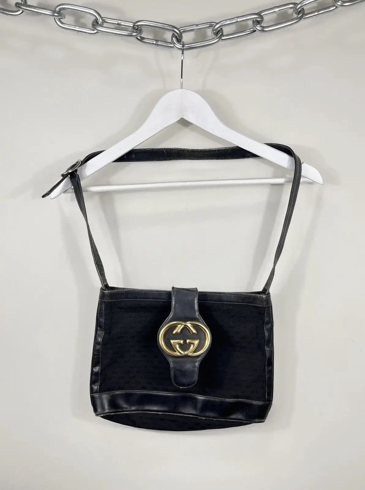 Gucci Vintage Gucci GG Plus Rare Monogram Shoulder Bag Size ONE SIZE - 1 Thumbnail
