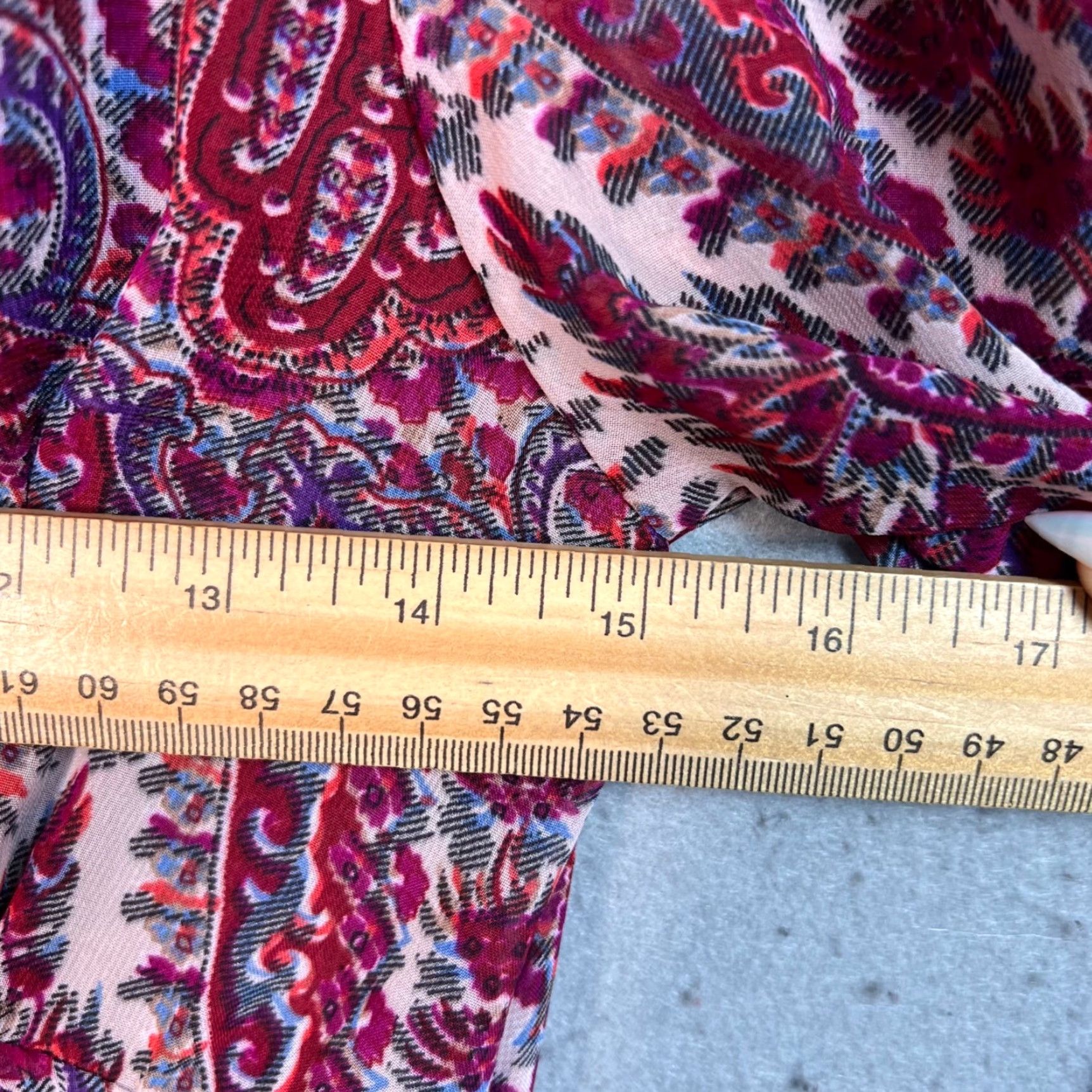 Vintage Fire Los Angeles Maxi Dress Womens Size Medium Bohemian Paisley Pink V-Neck Long Sleeve Casual Party/Cocktail Summer Spring Maxi Dress Womens Mens? Size M / US 6-8 / IT 42-44 - 5 Thumbnail