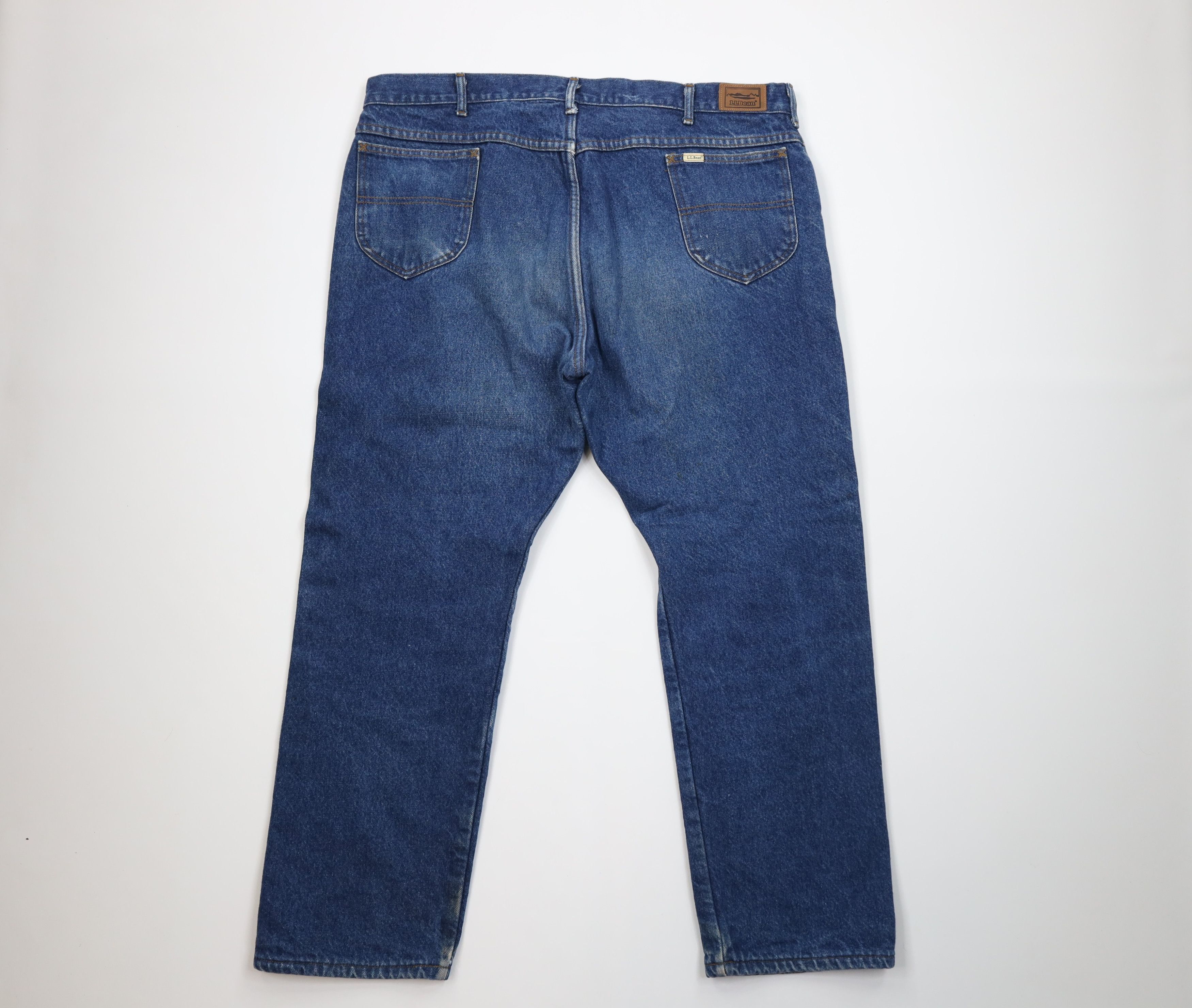 L.L. Bean Vintage 90s LL Bean Flannel Lined Straight Leg Jeans USA Size US 44 / EU 60 - 10 Thumbnail
