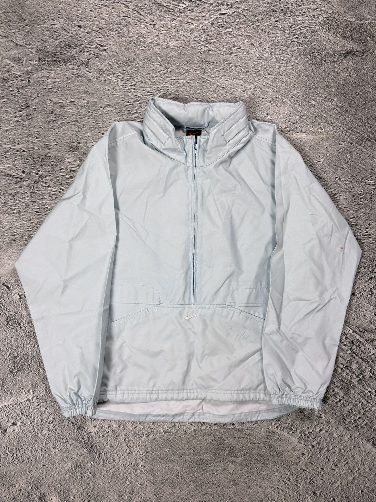 Nike Nike anorak track jacket vintage baby blue 90s center swoosh Size US M / EU 48-50 / 2 - 1 Thumbnail