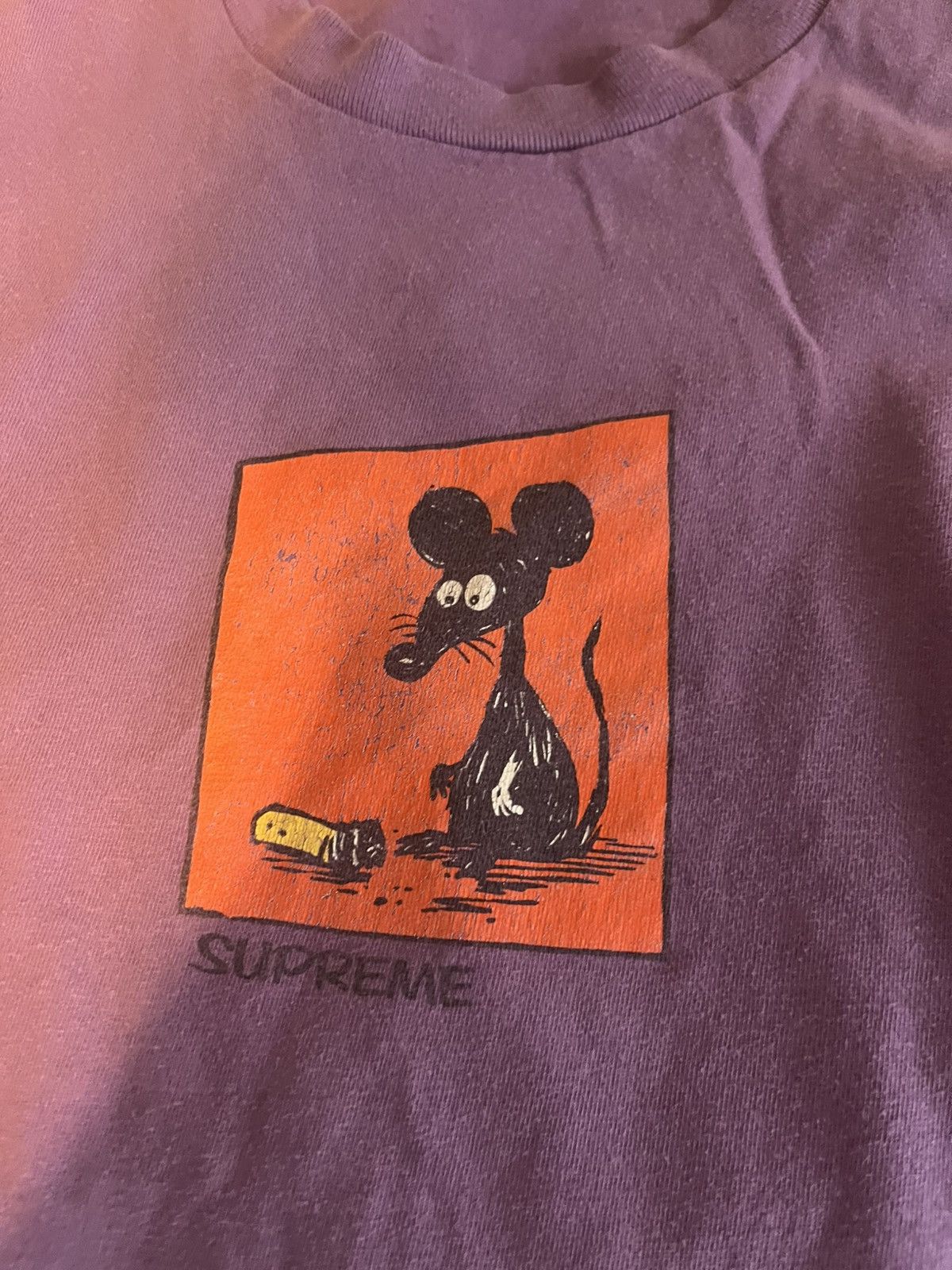Supreme Supreme Mouse Tee “Purple” Size US L / EU 52-54 / 3 - 2 Thumbnail