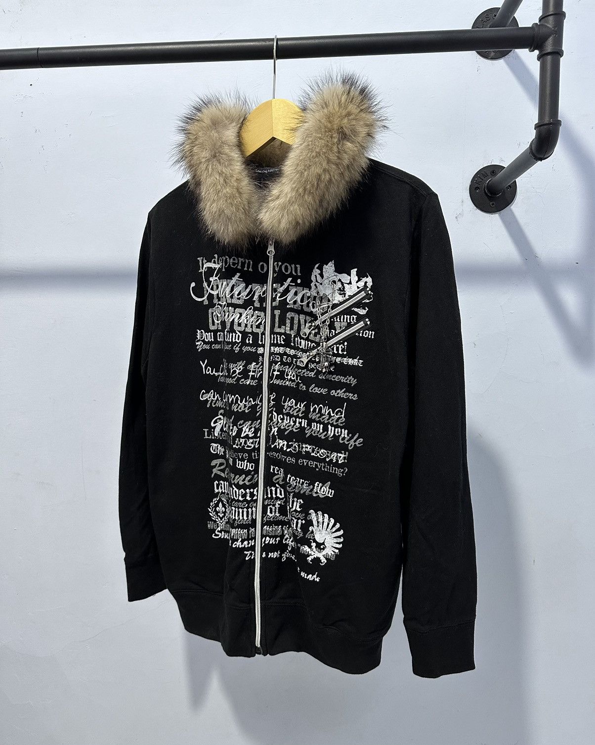 Beauty Beast Fur Hoodie Collins Skull Poem Ifsixwasnine Lgb Style Size US L / EU 52-54 / 3 - 11 Thumbnail