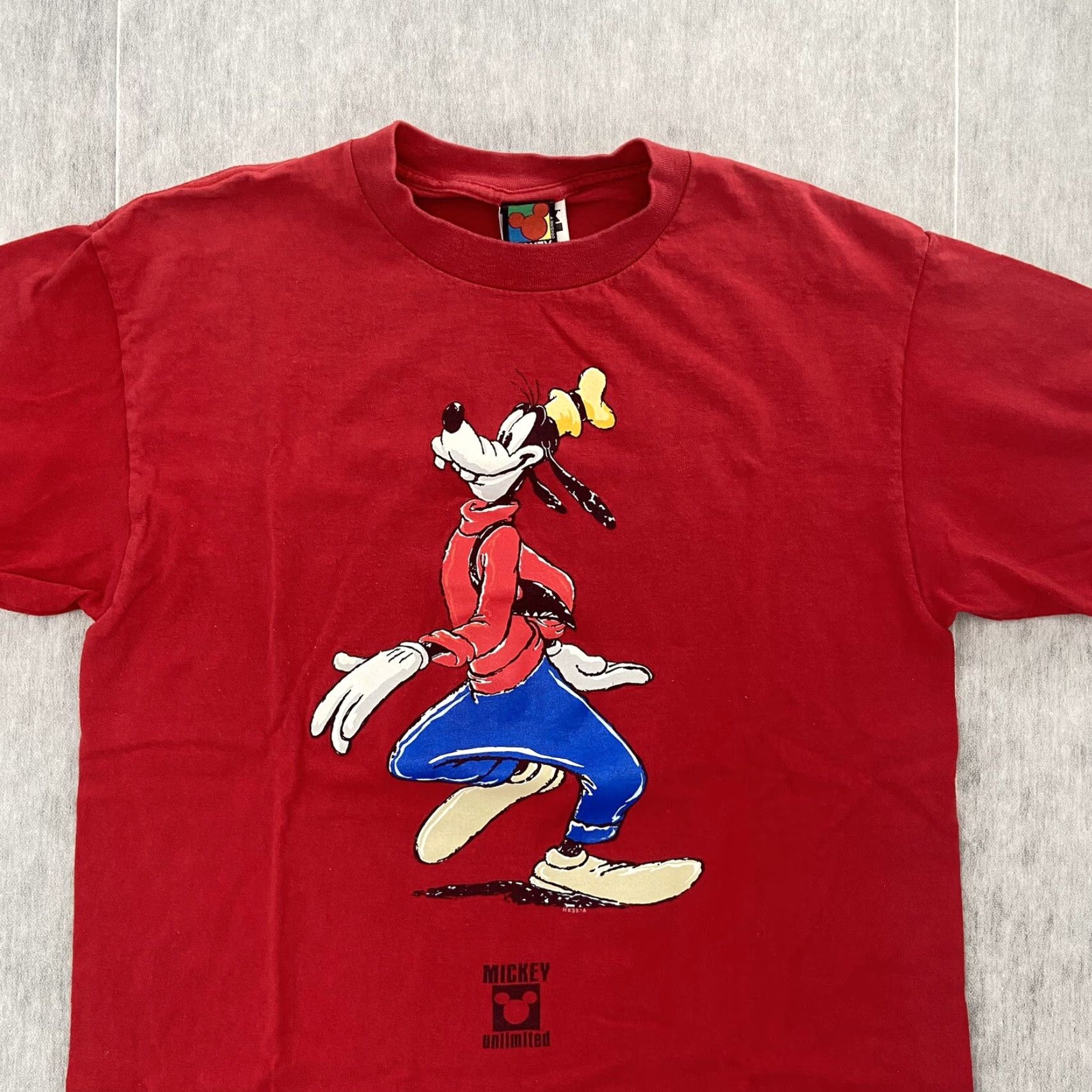 Disney Vintage Disney Mickey Goofy Graphic T-Shirt Adult Large Red Cotton Men Size US L / EU 52-54 / 3 - 3 Thumbnail