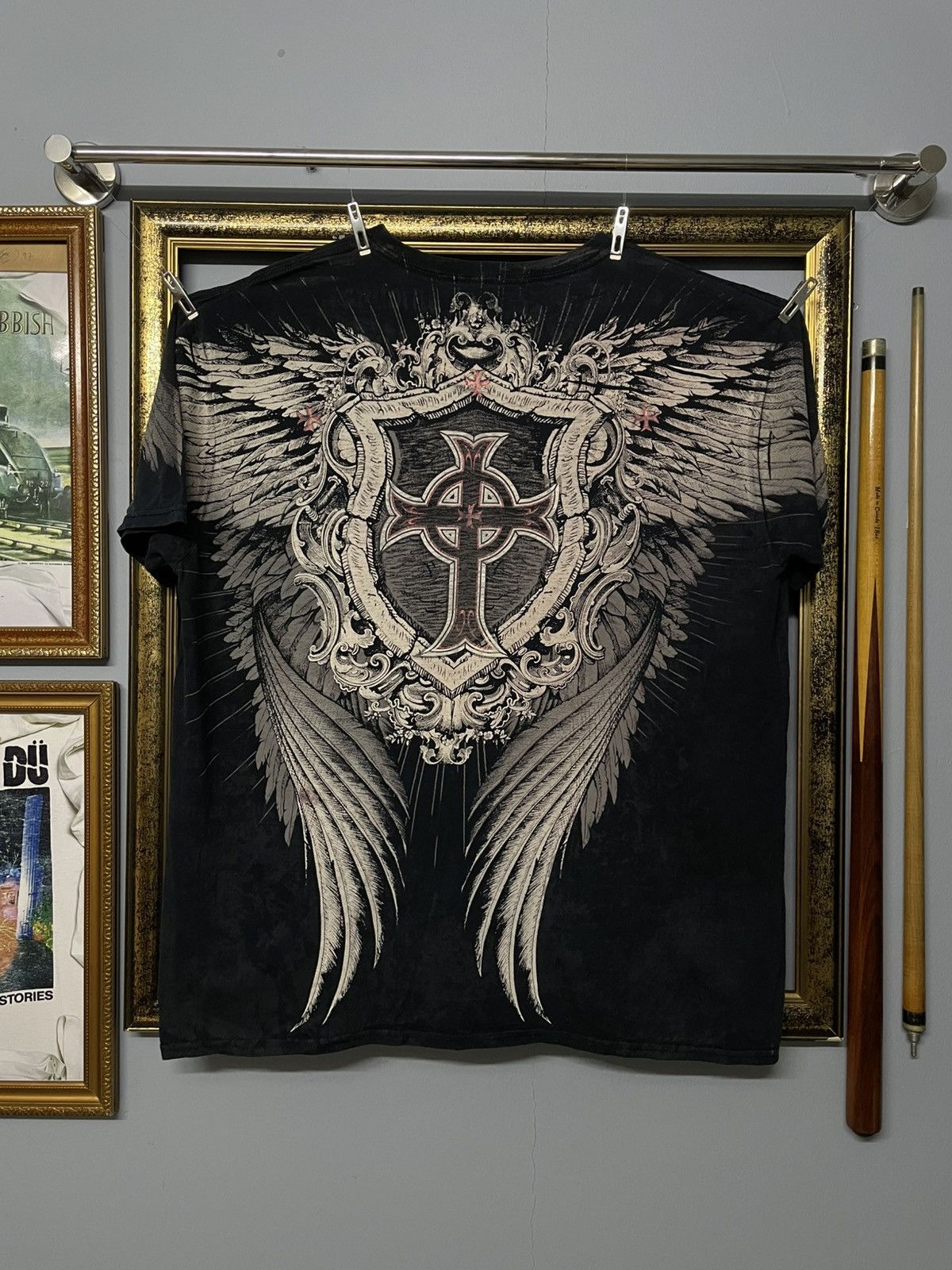 Affliction Vintage 1990s Japan Designer Raw Stakie Affliction Skull Tee Size US XL / EU 56 / 4 - 6 Thumbnail