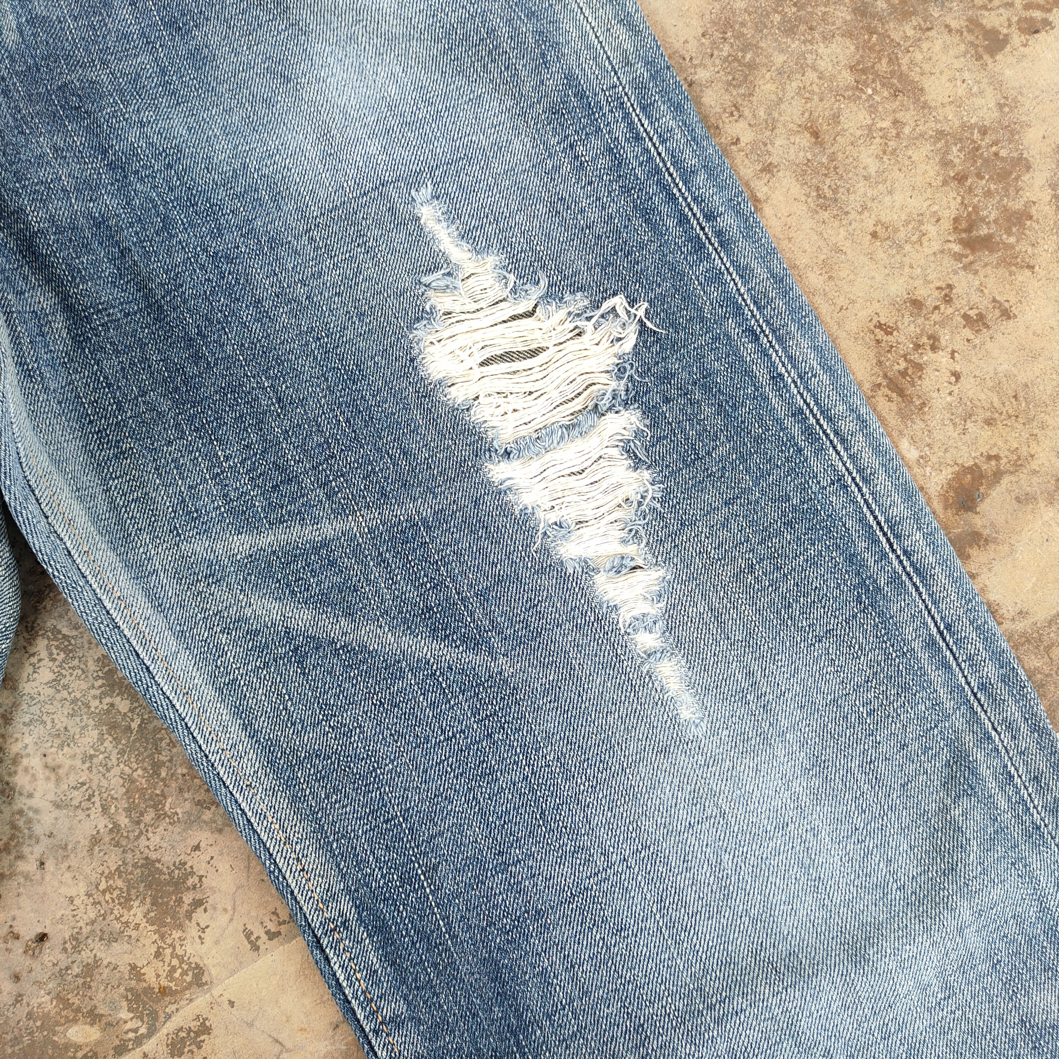 Edwin W31 VINTAGE EDWIN ORANGE TAG FADED DISTRESSED JEANS PANTS Size US 31 - 6 Thumbnail