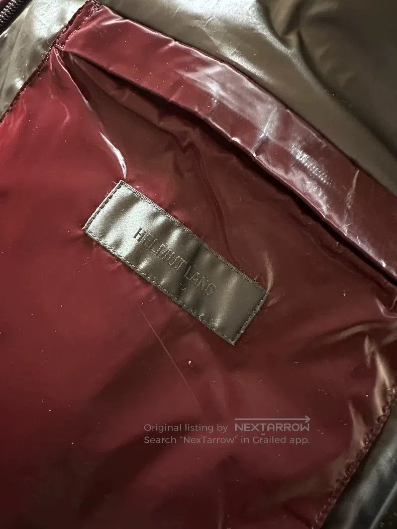 Helmut Lang Helmut Lang Puffer Jacket Maroon Glossy Size US S / EU 44-46 / 1 - 5 Thumbnail