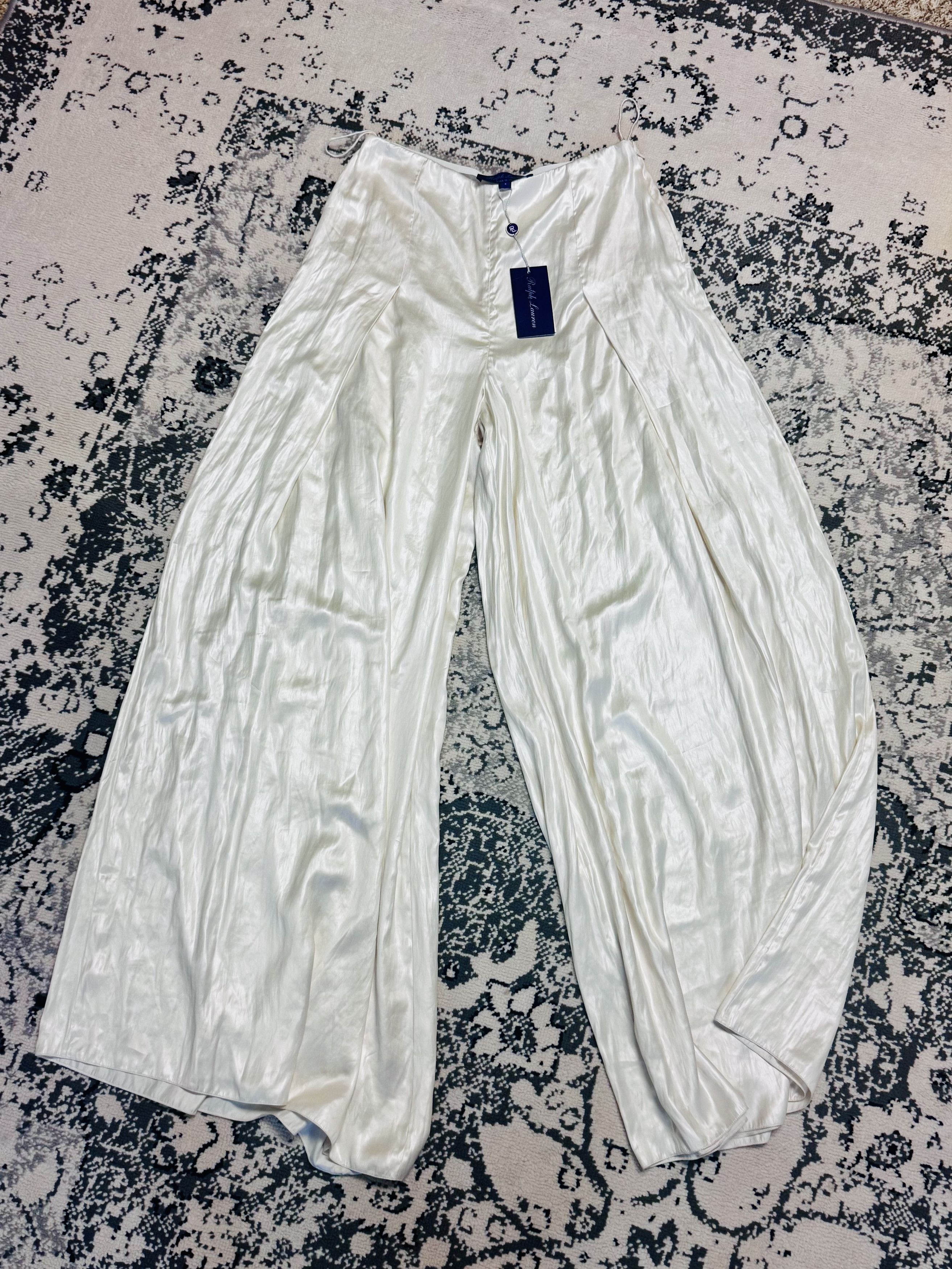 Ralph Lauren Ralph Lauren Wide Leg Trousers Size 6 Size 28" / US 6 / IT 42 - 1 Thumbnail