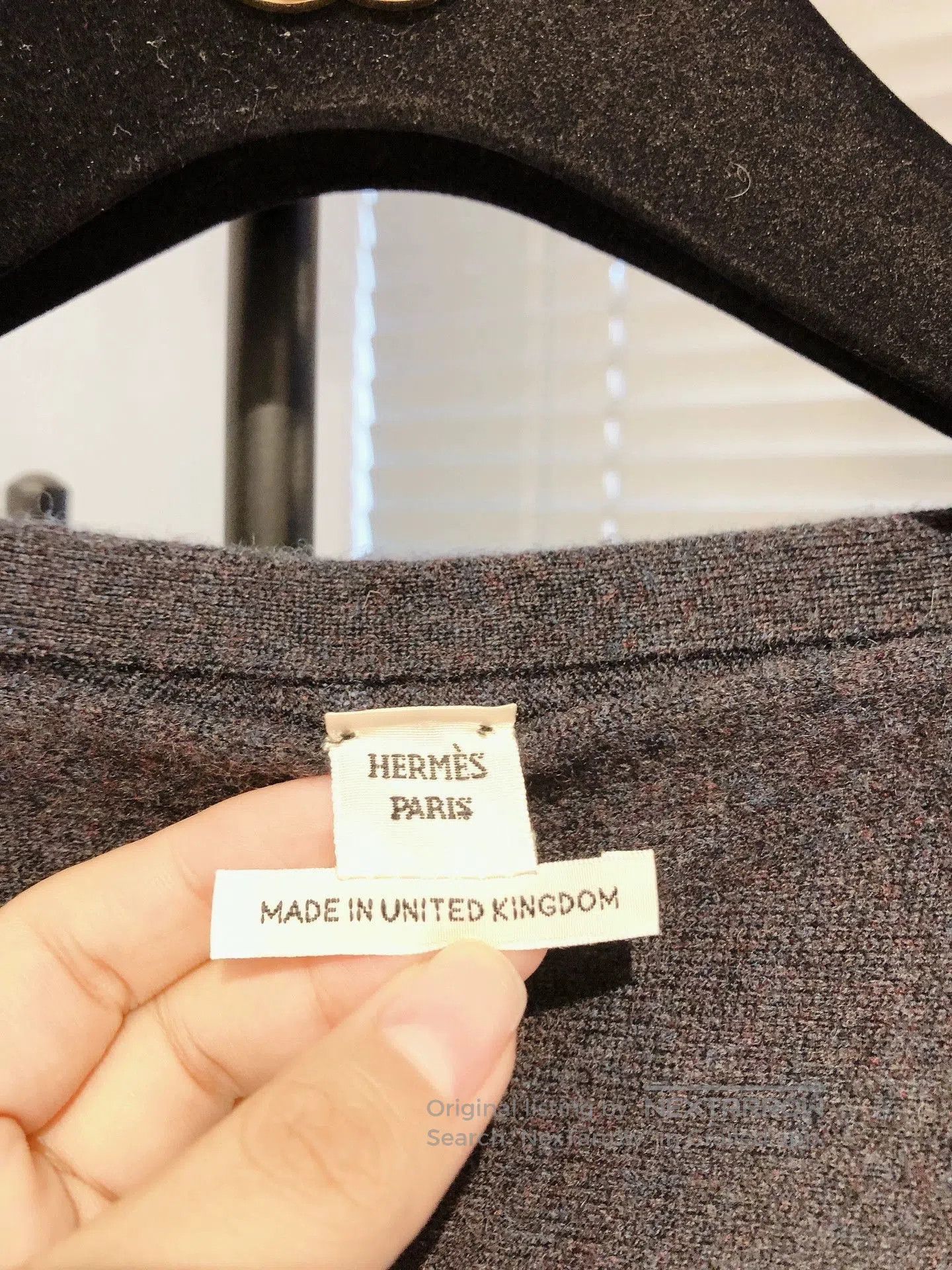 Hermes Hermes Gray Batwing Sleeve Cashmere Sweater. Size US XS / EU 42 / 0 - 7 Thumbnail