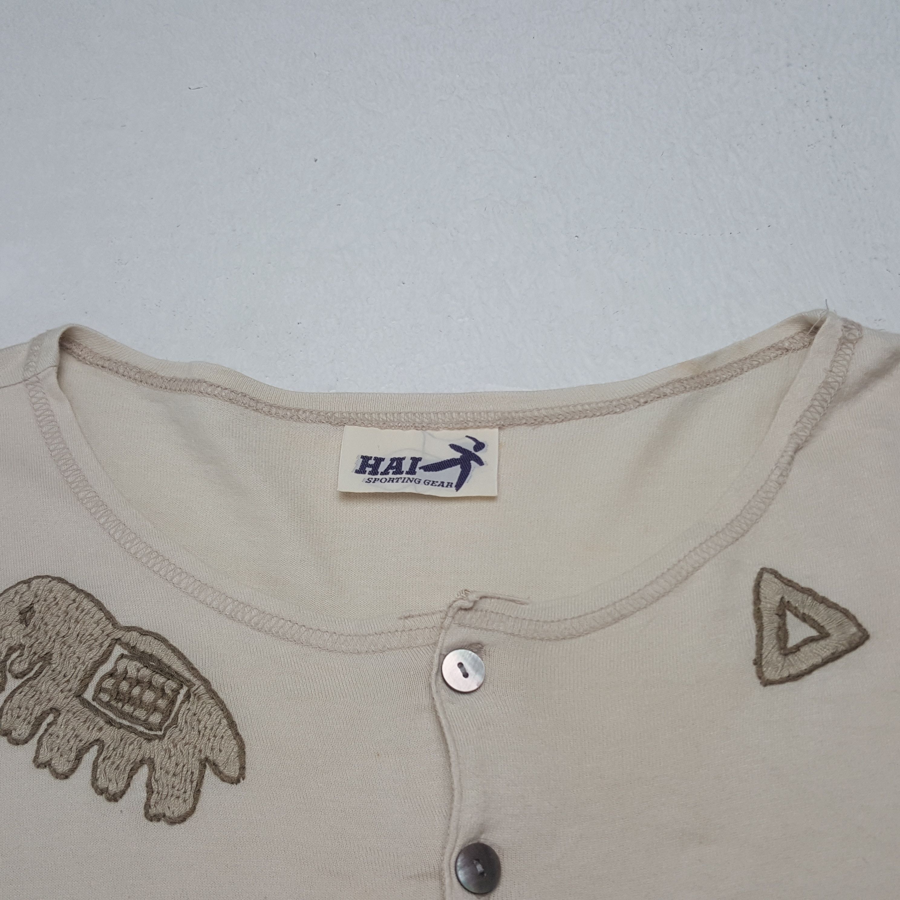 Hai Sporting Gear × Issey Miyake × Vintage Vintage Hai Sporting Gear By Issey Miyake Japan Tshirt Size L / US 10 / IT 46 - 4 Thumbnail