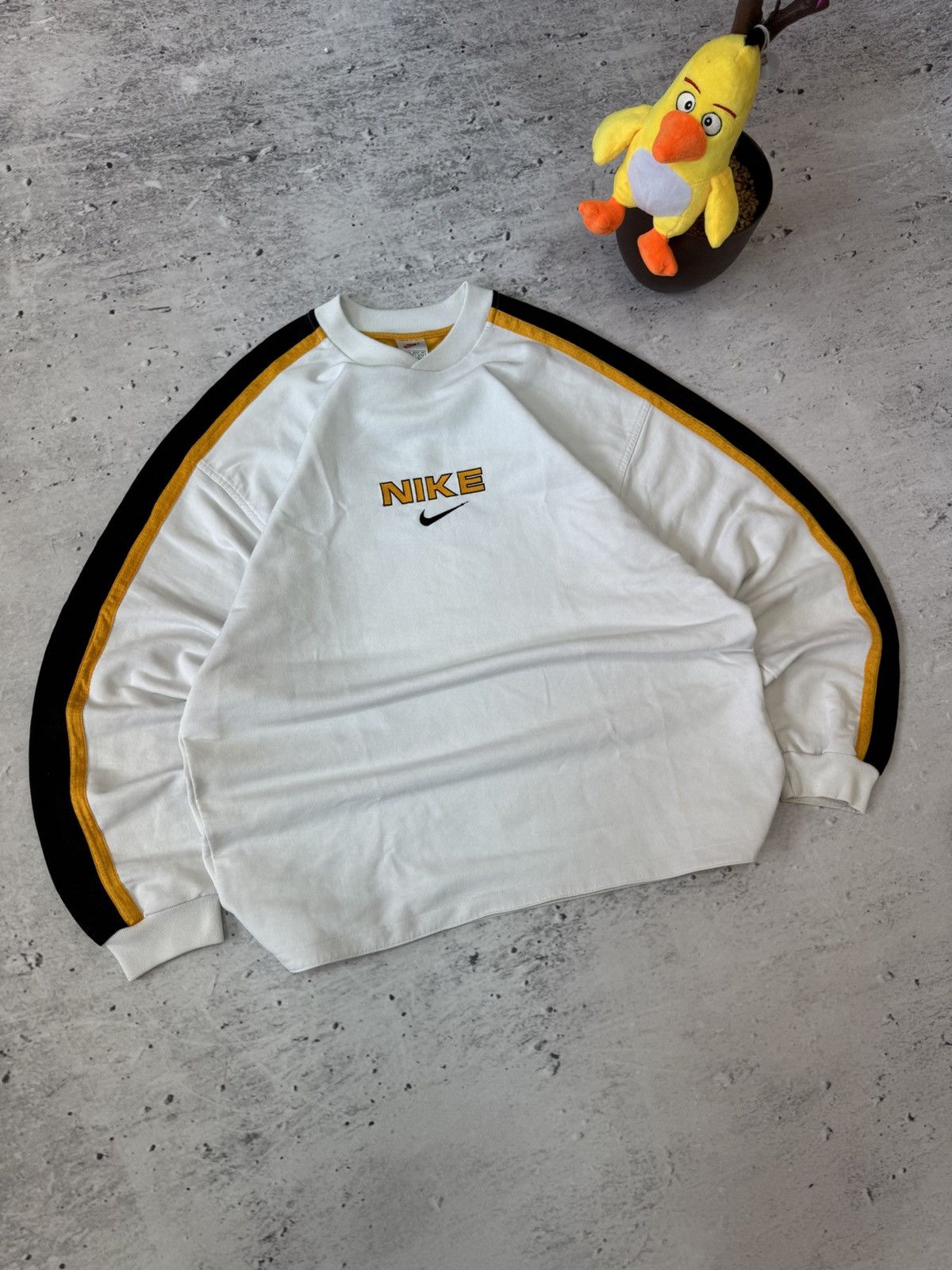 Nike × Vintage NIKE VINTAGE CENTER LOGO OVERSIZE BAGGY FIT SWEATSHIRT Size US XL / EU 56 / 4 - 1 Thumbnail