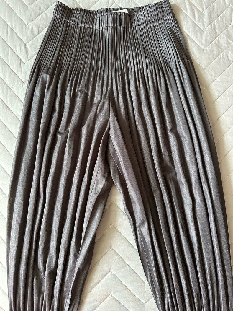 issey miyake size:3 Grey puff pants 2505-Nextarrow