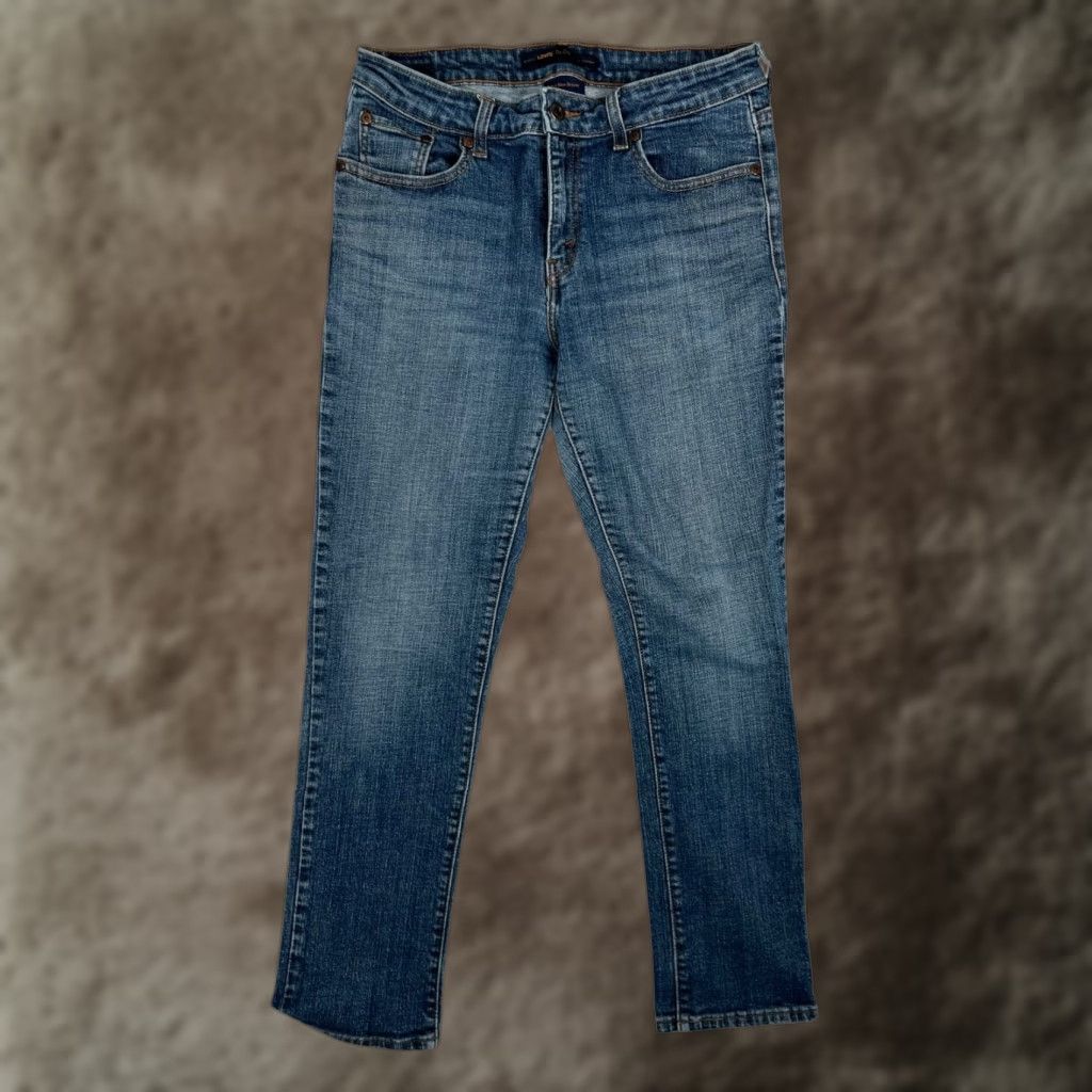 Levi's Levi's Jeans Women's 10S Blue Mid Rise Skinny 30x28 Stretch Denim Casual Jeans Slim 5-Pocket Design Women's Regular Inseam 28" Cotton? Size 32" / US 10 / IT 46 - 1 Thumbnail