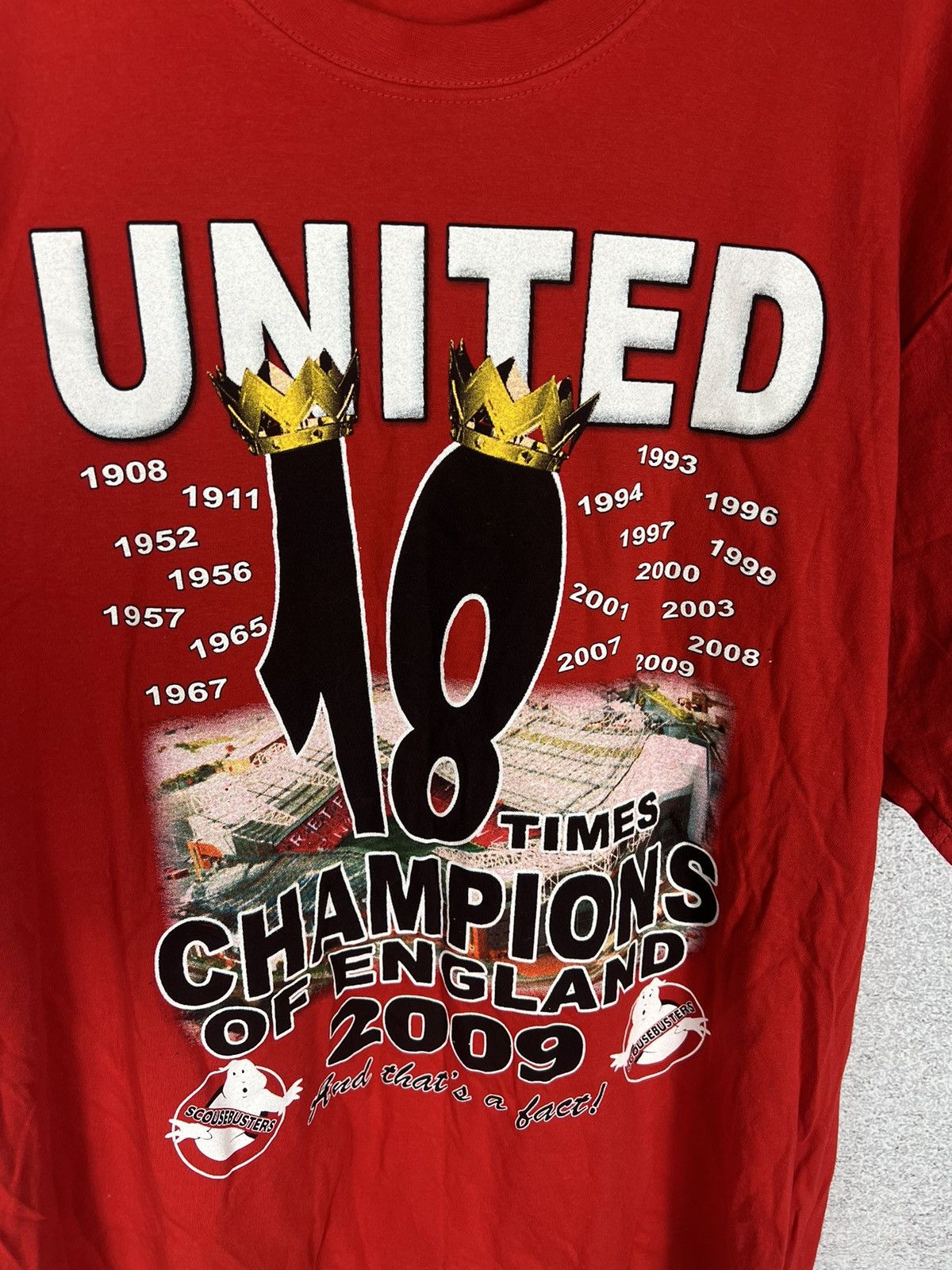 Vintage Vintage Manchester United Champion Football Tee Soccer Shirt Size US XXL / EU 58 / 5 - 7 Thumbnail