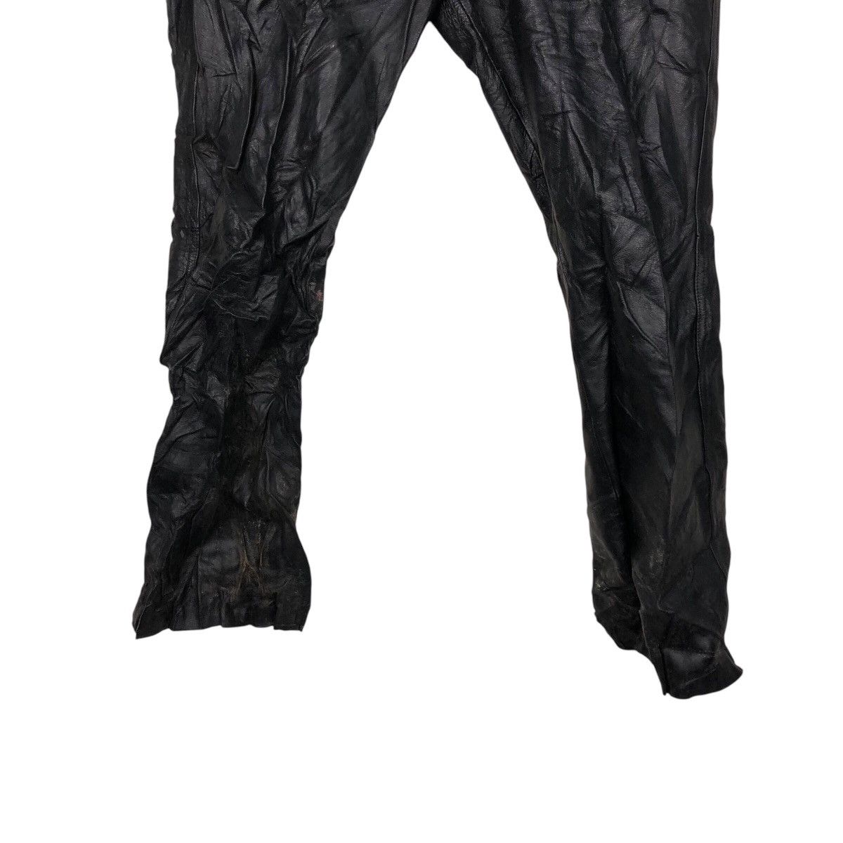 Japanese Brand Vintage Genuine Leather Pants Union Made C'emen IsseyMiyake Size US 34 / EU 50 - 4 Thumbnail