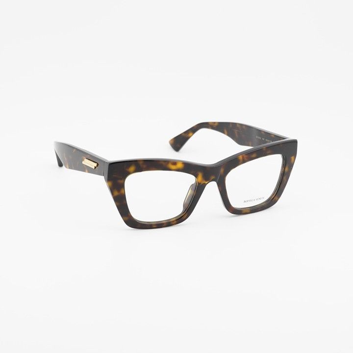 Bottega Veneta Bottega Veneta BV1215O 002 Eyeglasses Havana 50mm Cat Eye Size ONE SIZE - 7 Thumbnail