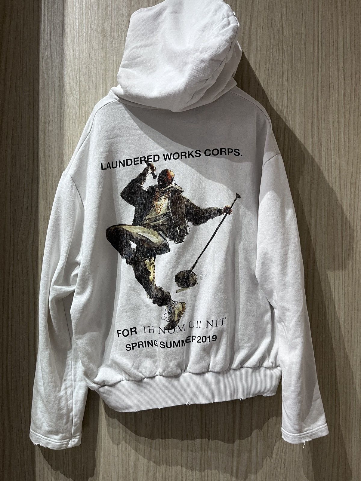 Ih Nom Uh Nit IH NOM UH NIT SS19 Laundered Works Corp Hoodie – RARE Size US S / EU 44-46 / 1 - 2 Thumbnail