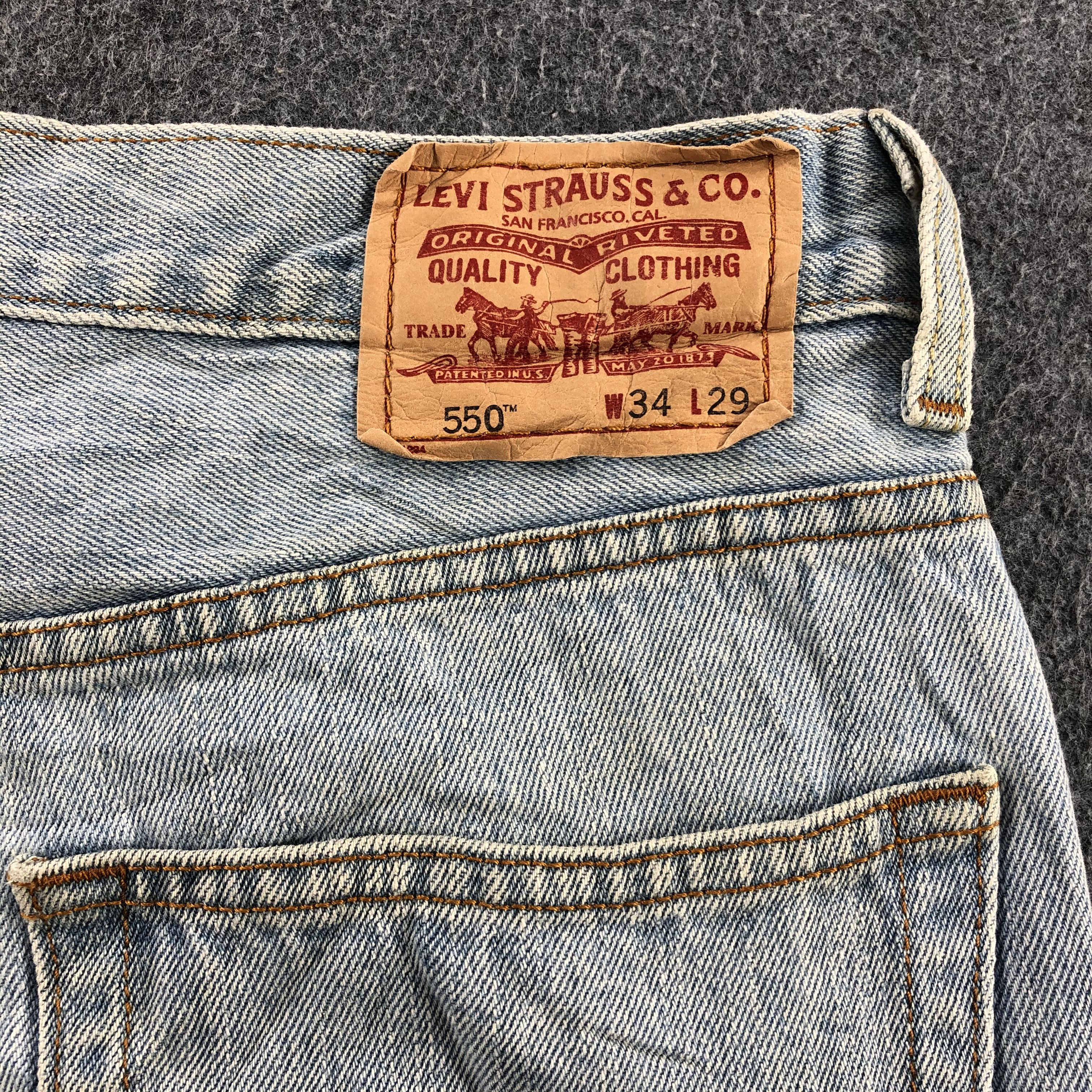 Levi's Vintage Light Wash Levis 550 Jeans- J1367 Size US 34 / EU 50 - 5 Thumbnail