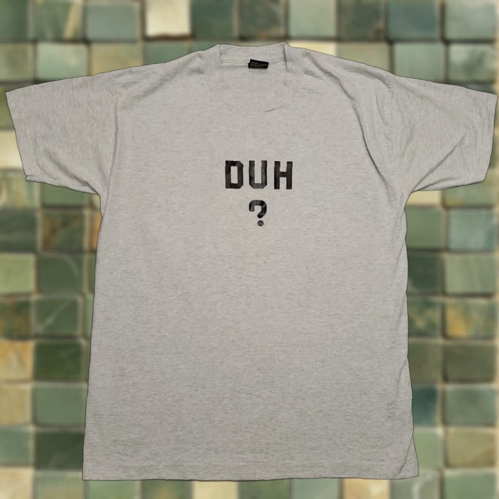 Fruit Of The Loom VTG Single Stitch T Shirt Mens L Gray Over the Hill 50 Duh? USA TEE 90s Mens Shirt Size US L / EU 52-54 / 3 - 1 Thumbnail