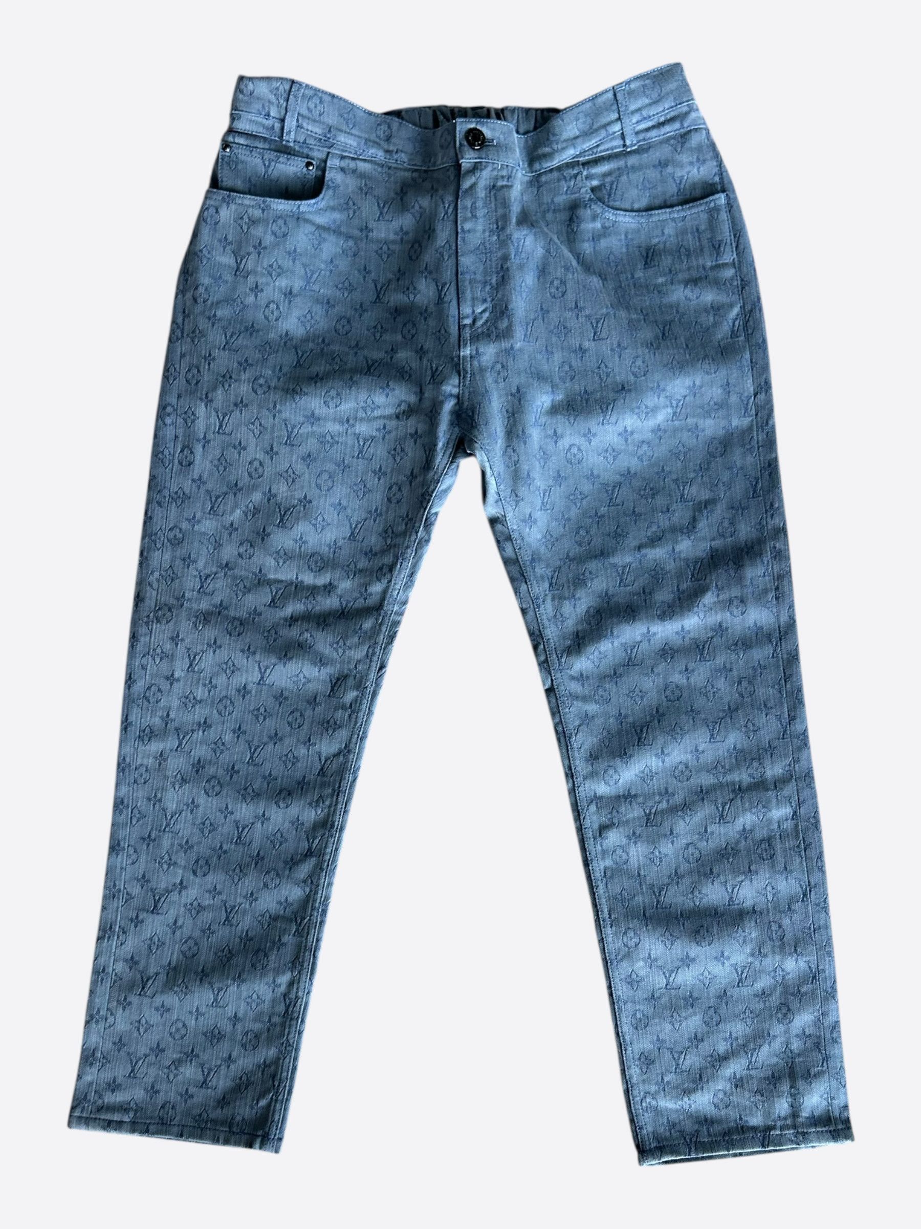 Louis Vuitton Louis Vuitton Blue Monogram Slim Jeans Size US 40 / EU 56 - 1 Thumbnail