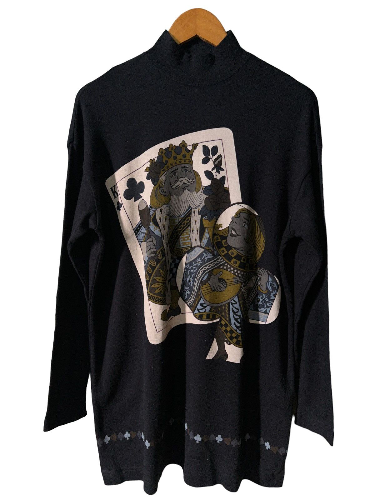 image of If Six Was Nine Japanese Tokuko 1Er Vol Cards Elastic Shirt in Black, Men's (Size Large)