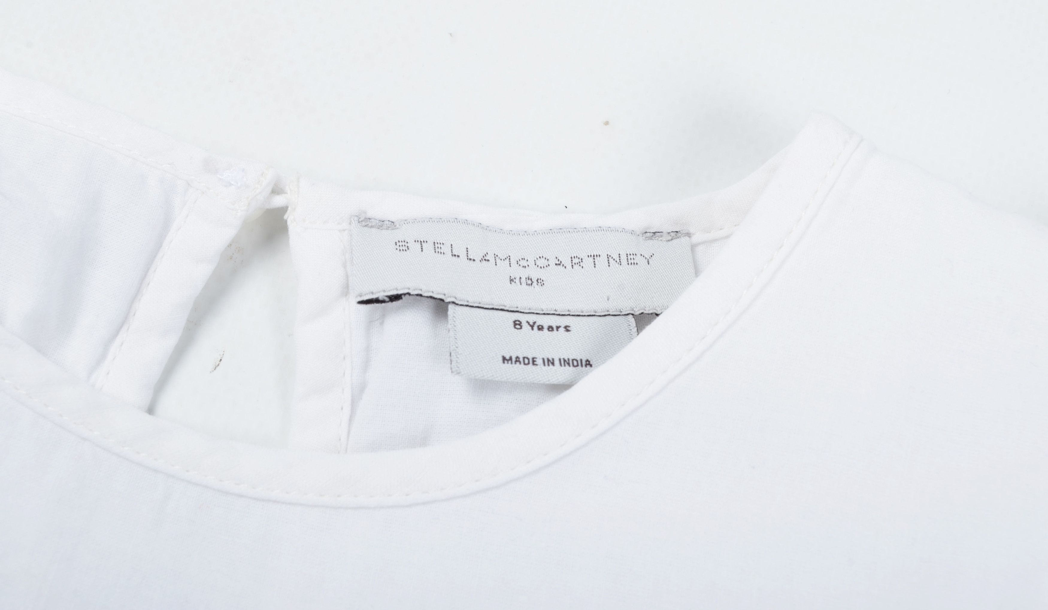 Stella McCartney Stella McCartney Kids White Flared Sleeves Knee Length Dress Size XXS / US 00 / IT 34 - 5 Thumbnail
