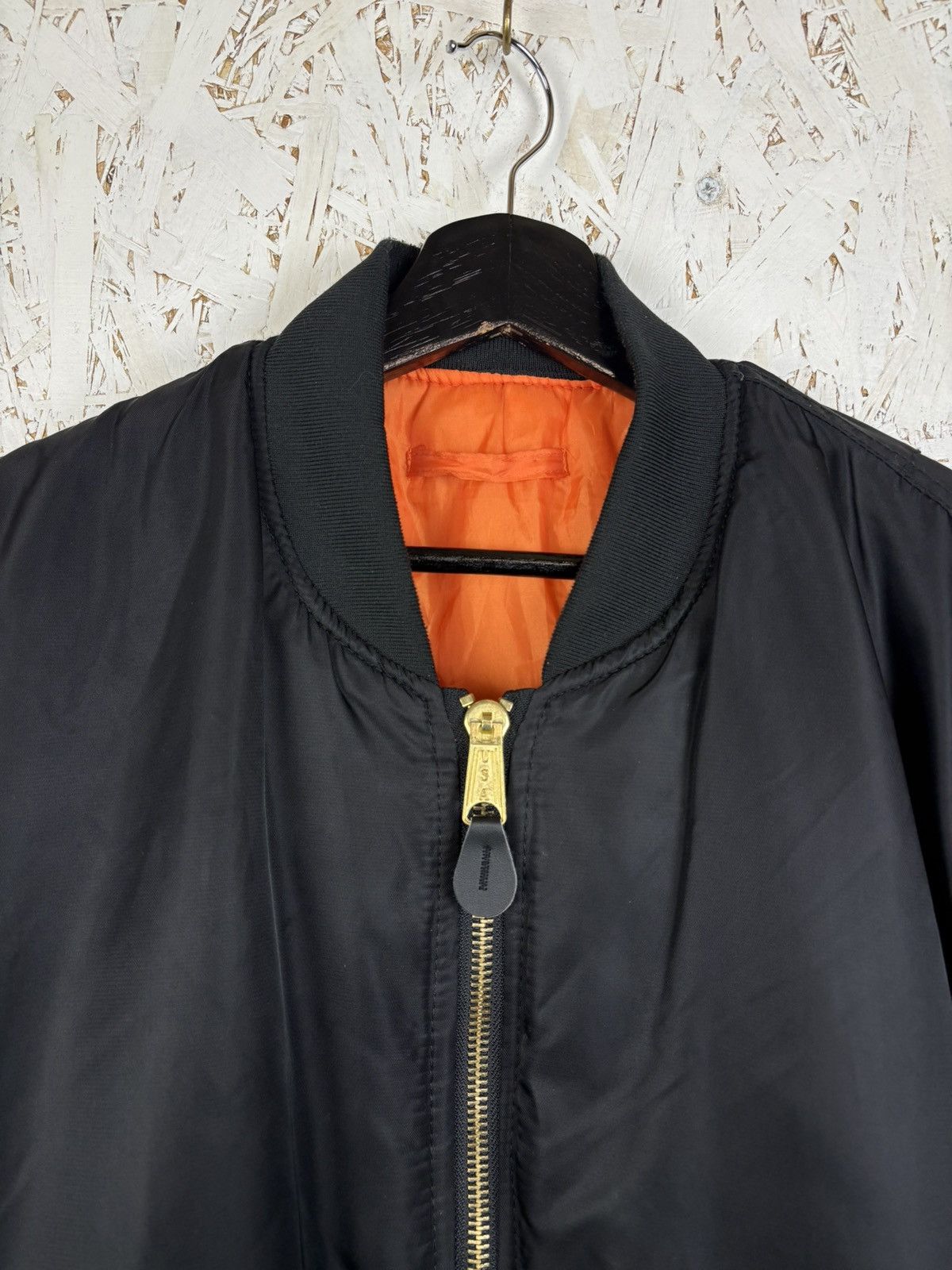 Fostex Garments Vintage Fostex Garments MA1 USAF Bomber Jacket Black M Size US M / EU 48-50 / 2 - 3 Thumbnail