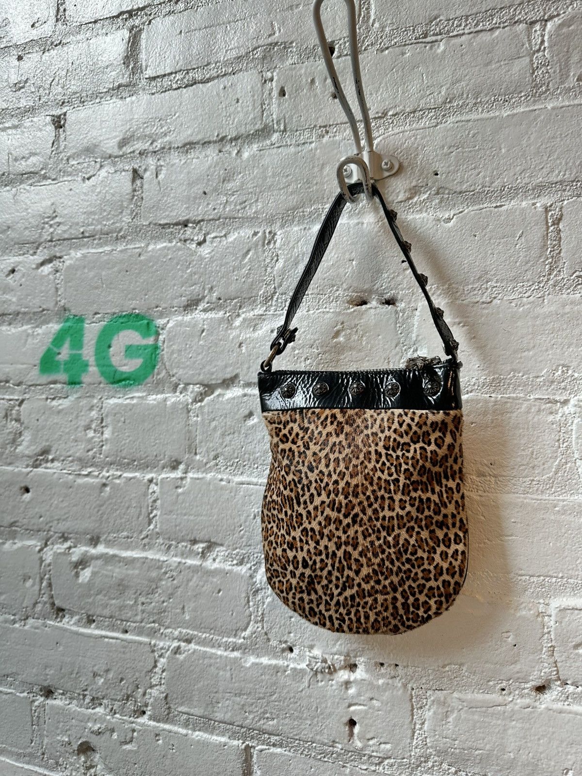 CHROME HEARTS CHEETAH PONY HAIR BAG