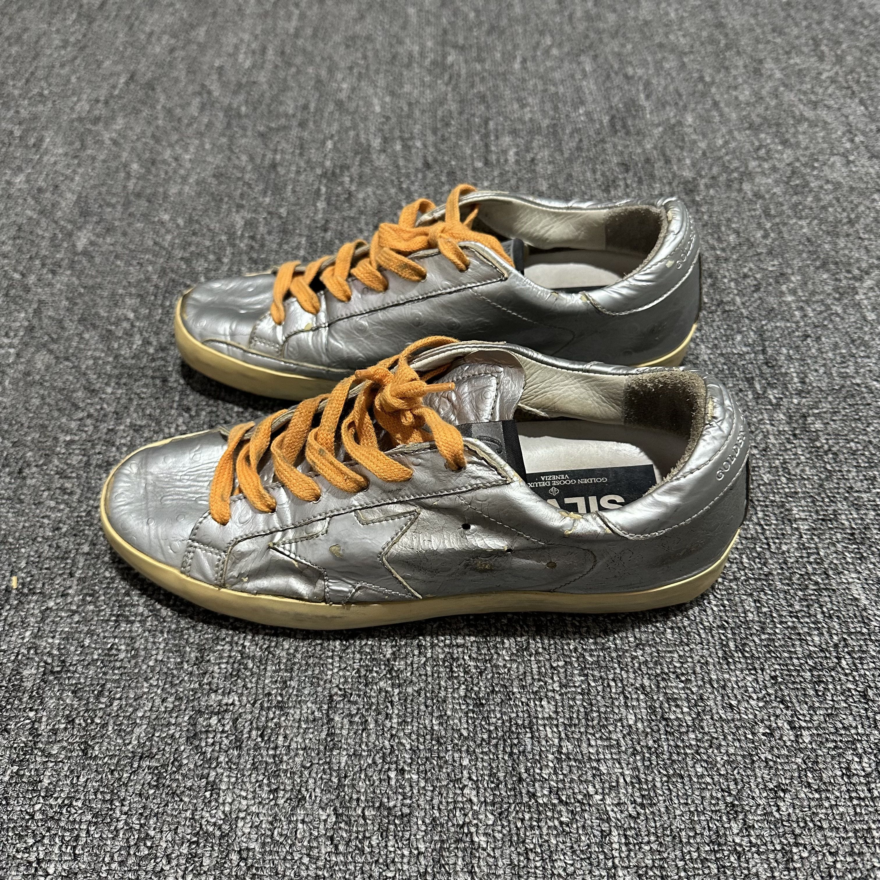 Golden Goose Golden Goose Sneakers Silver Shoes Size US 5.5 / EU 38 - 3 Thumbnail