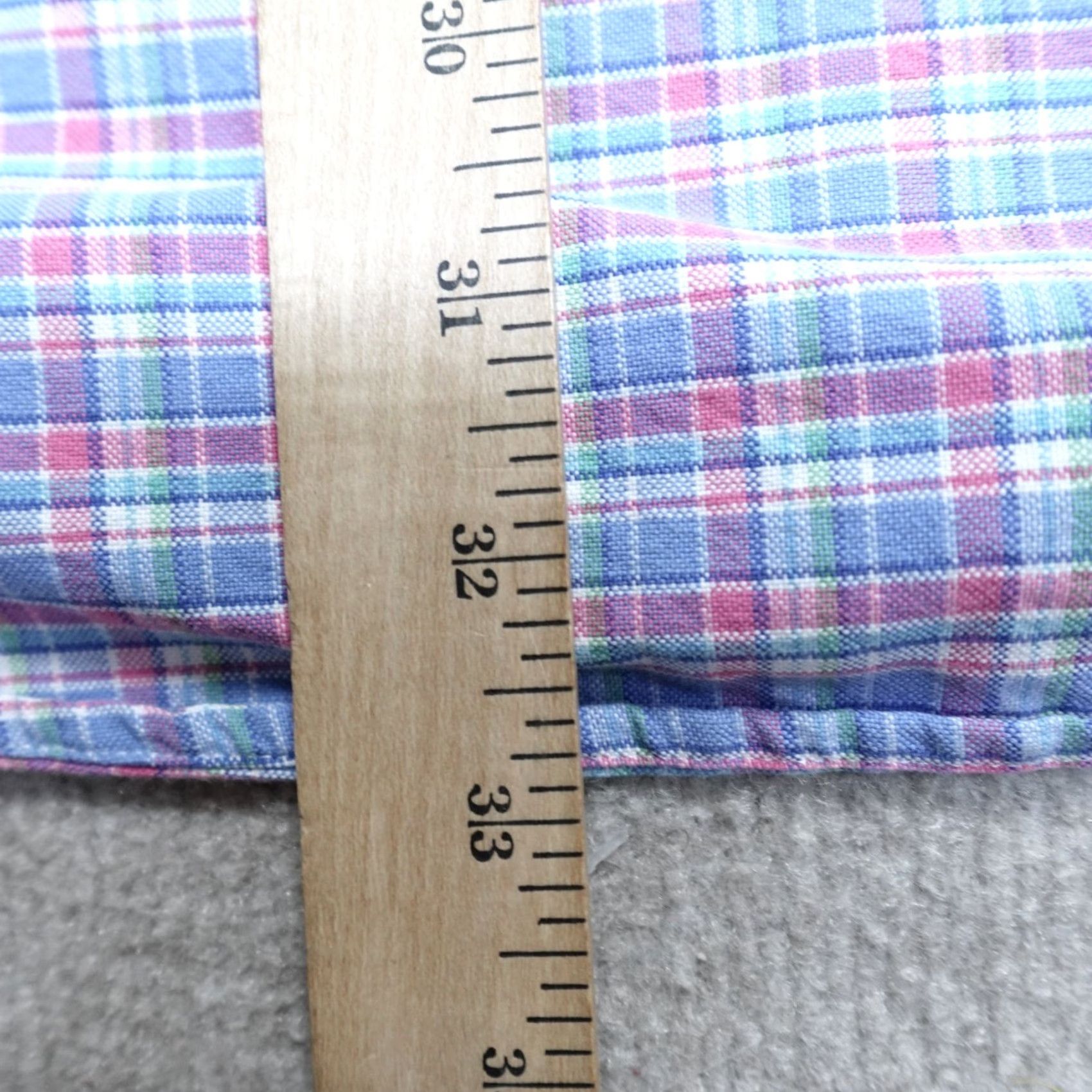 Polo Ralph Lauren VINTAGE Polo Ralph Lauren Shirt 3XB Blue Plaid 100% Cotton Oxford Mens Big & Tall Button-Up Size US XXL / EU 58 / 5 - 6 Thumbnail