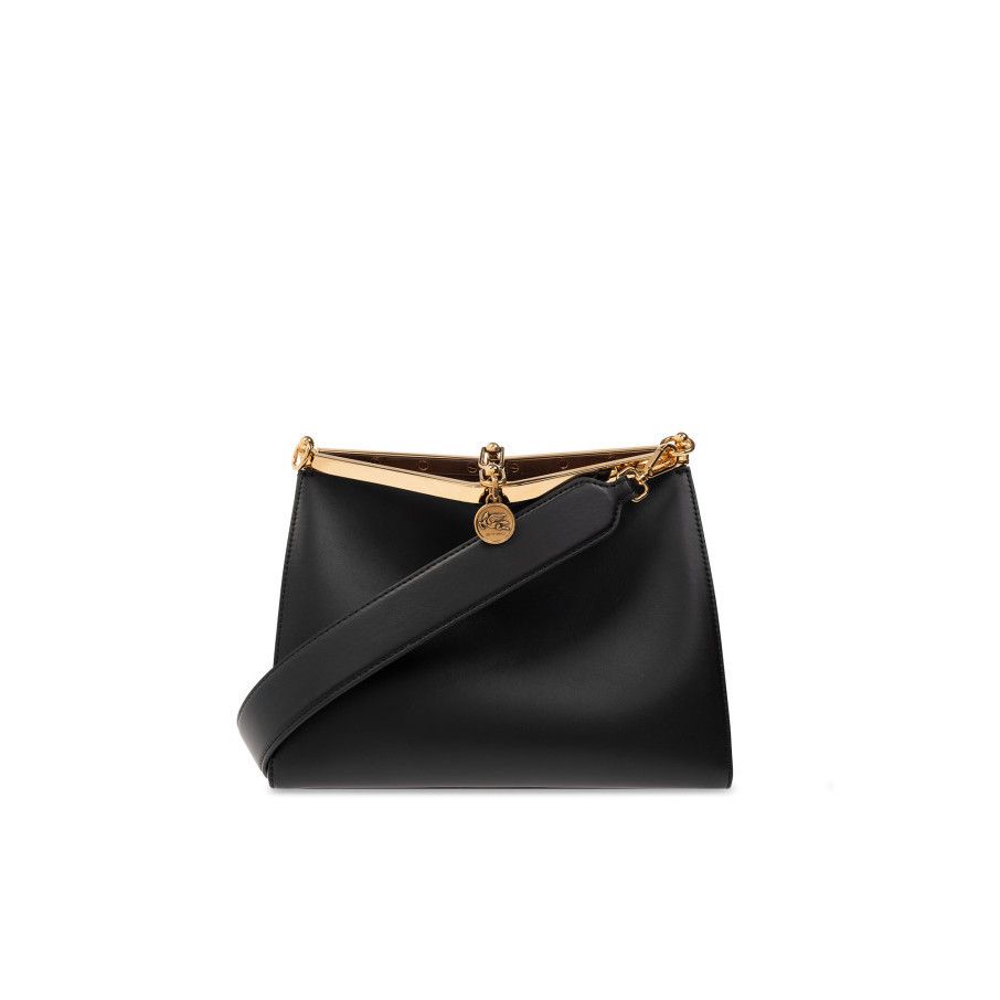Etro ETRO Vela Medium Black Leather Shoulder Bag New And Authenti Size ONE SIZE - 1 Thumbnail