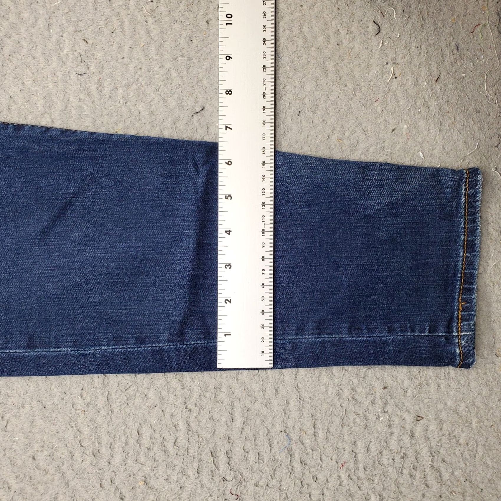 Vintage KUT from the Kloth Jeans Womens Size 16 Blue Denim Distressed 5-Pocket Skinny Leg Jeans Size 38" / US 16 / IT 52 - 5 Thumbnail