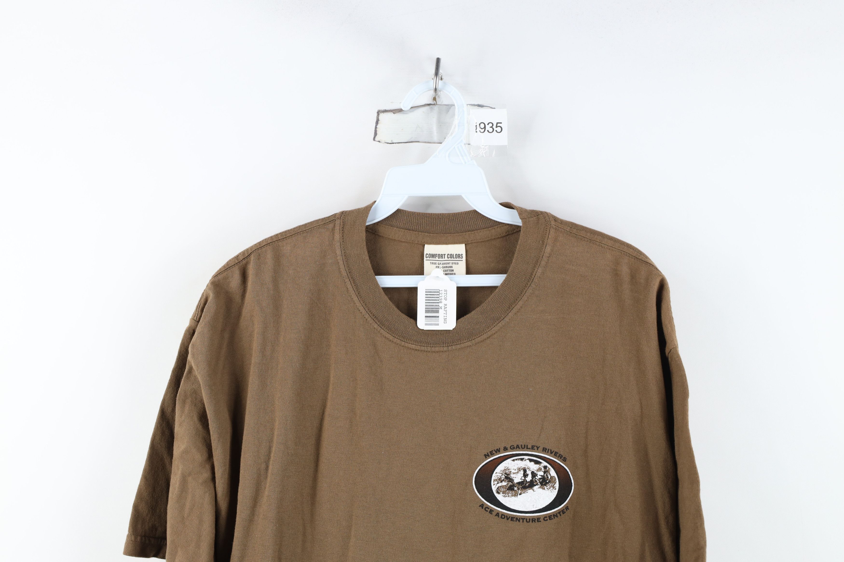 Vintage Deadstock Vintage Y2K Streetwear Gauley Rivers T-Shirt Brown Size US M / EU 48-50 / 2 - 2 Thumbnail