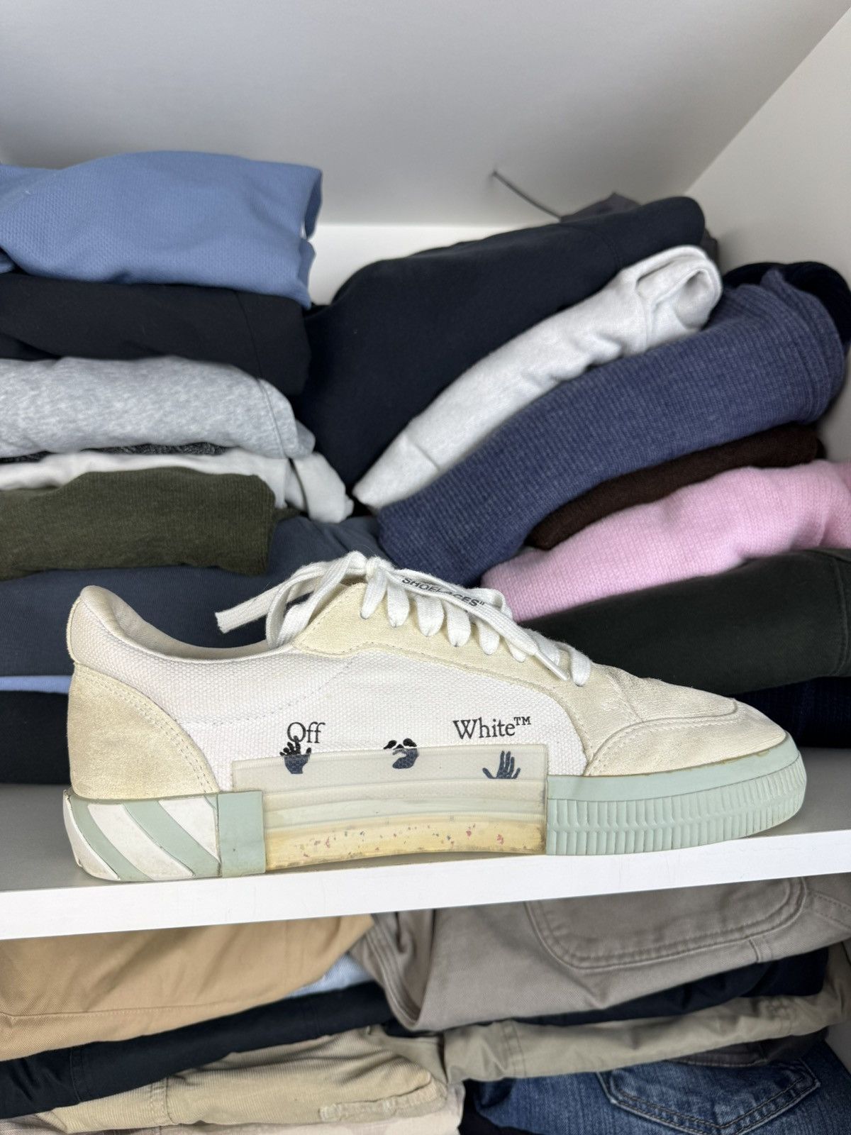 Off-White Off-White Low Vulcanized Sneakers Size 43 Size US 10 / EU 43 - 12 Thumbnail