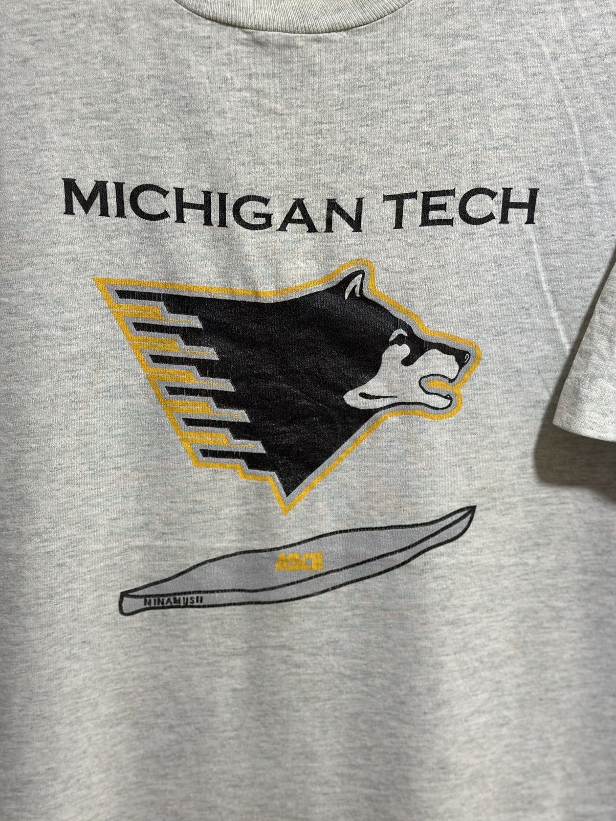 Fruit Of The Loom × Vintage Vintage Michigan Tech ASCE Faded Tee Size US XL / EU 56 / 4 - 2 Thumbnail