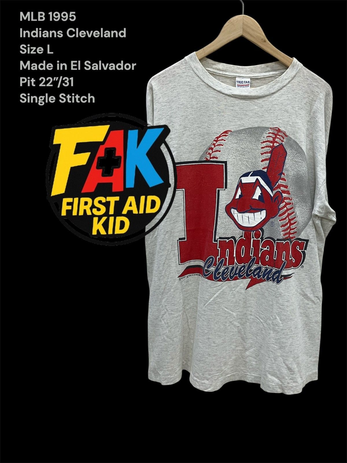 Other MLB Indians Cleveland 1995 Size US L / EU 52-54 / 3 - 1 Thumbnail