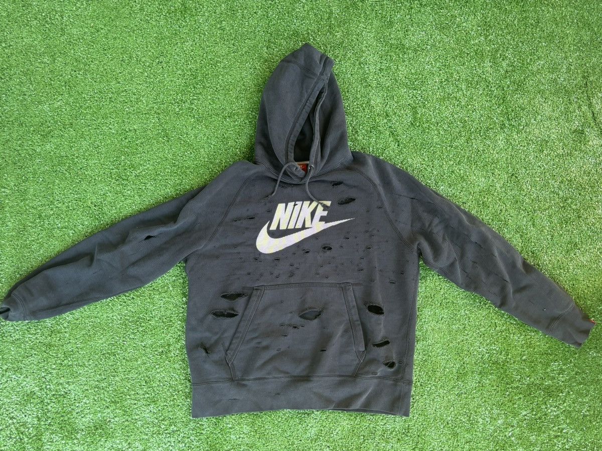 Nike × Vintage Vintage Nike hoodie shredded Size US M / EU 48-50 / 2 - 1 Preview