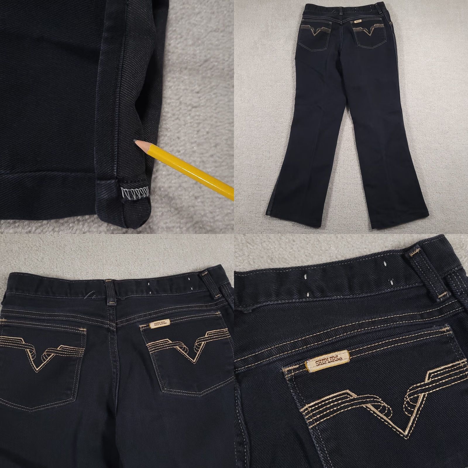 Vintage VINTAGE Sheplers Jeans Mens 30x27.5 Blue Straight Leg Western Cowboy SHBK153 Made USA Jeans Mens 30 BLUE Cowboy 90s Mens Size US 30 / EU 46 - 9 Thumbnail