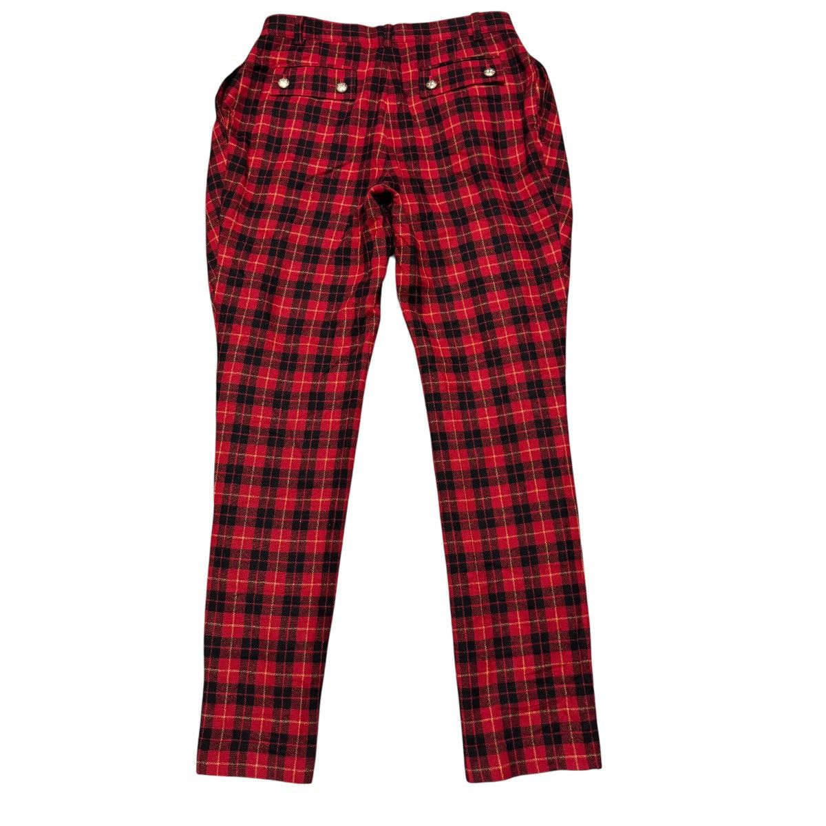 Mari's Rock MALKO MALKA Tartan Plaid Red Punk Trouser Size US 30 / EU 46 - 2 Thumbnail