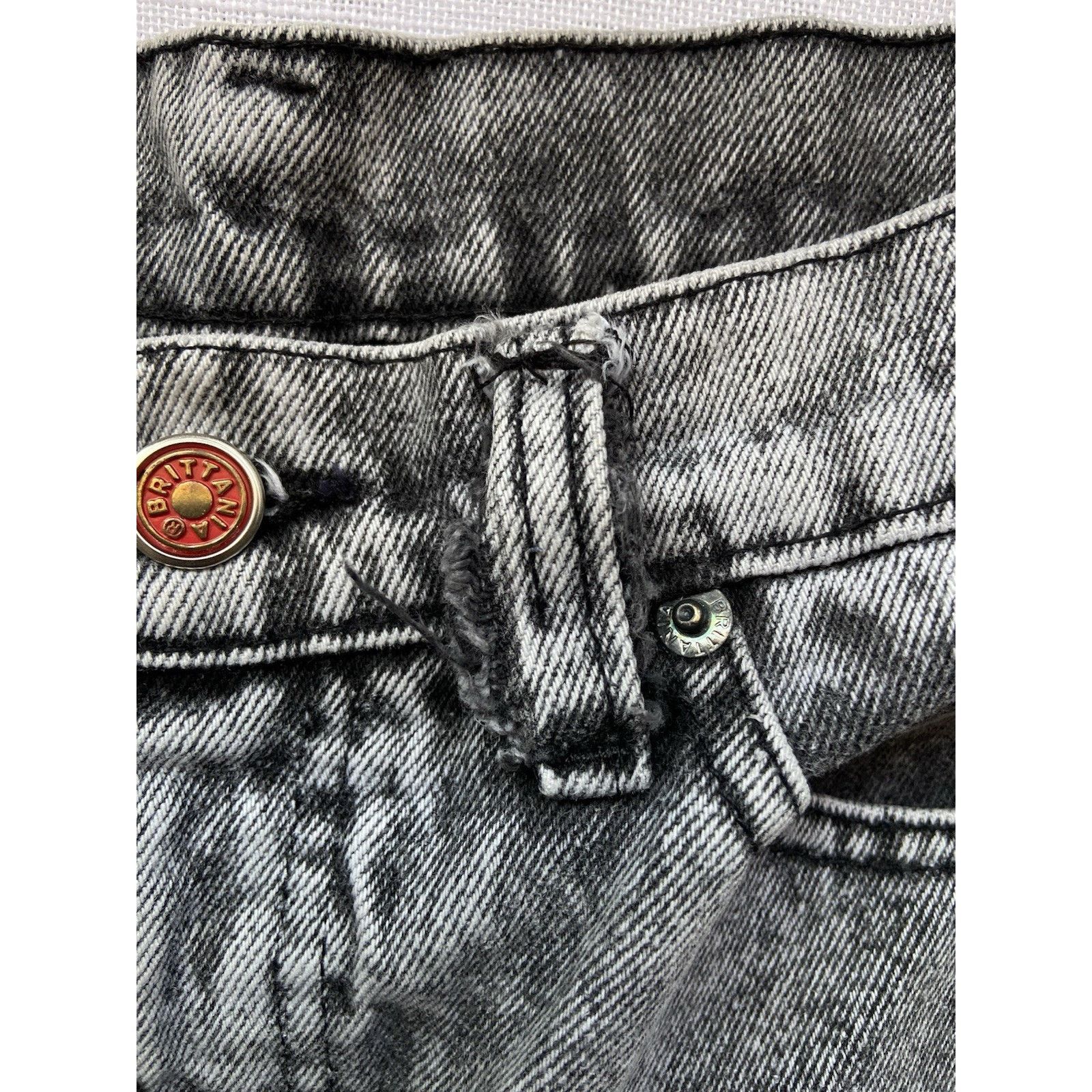 & Other Stories Vintage Brittania Jeans Womens Acid Wash Size 9 High rise Size 29" - 4 Thumbnail