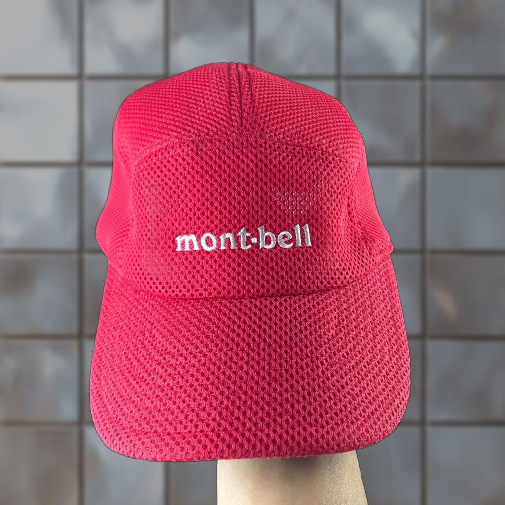 Montbell VINTAGE Montbell Hat Baseball Cap One Size Men Red Outdoor Adjustable Nylon Christmas? Size ONE SIZE - 1 Thumbnail