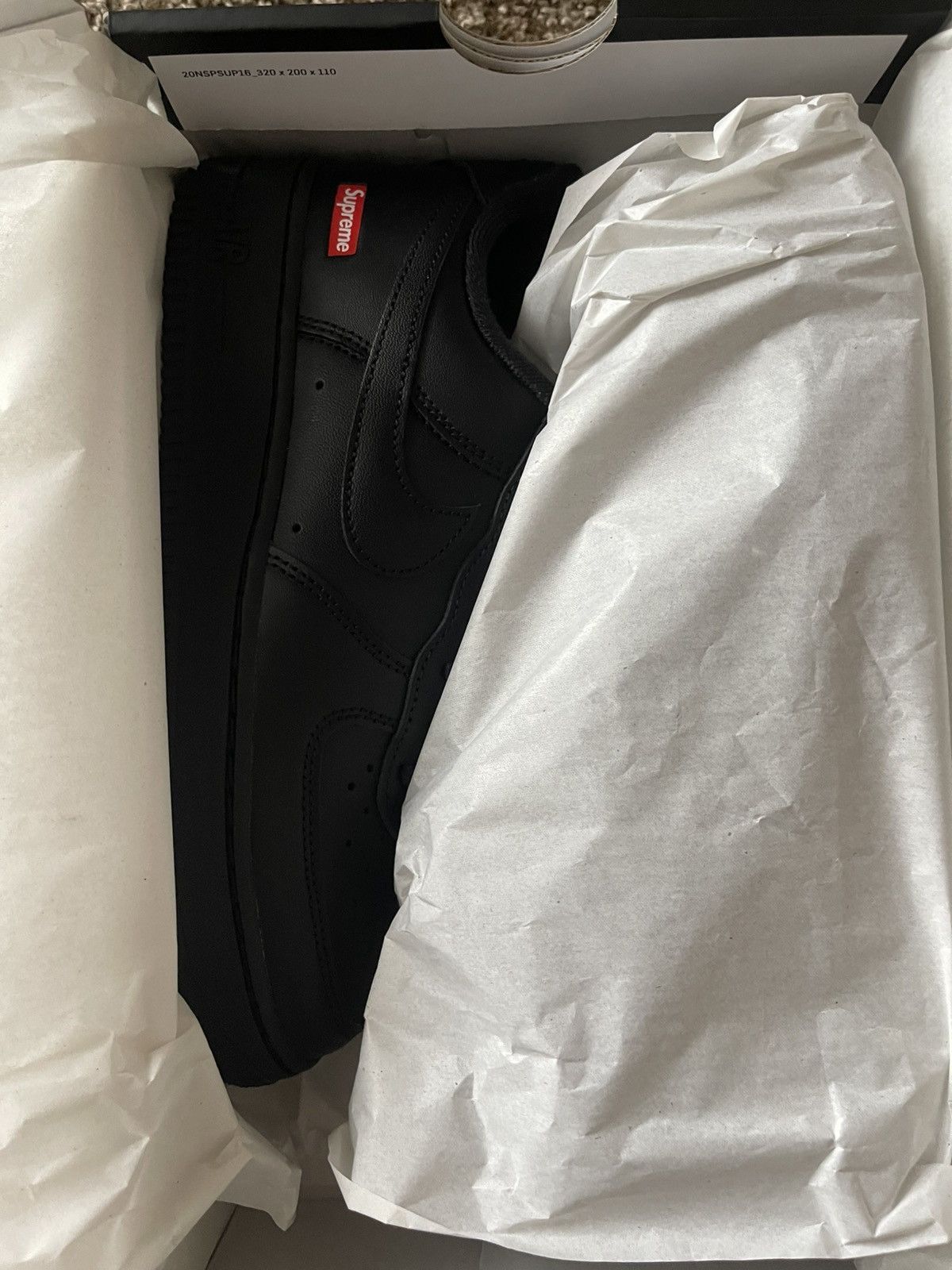 Nike × Supreme *New* Supreme x Nike Air Force 1 Low SP Black Size US 6 / EU 39 - 8 Thumbnail