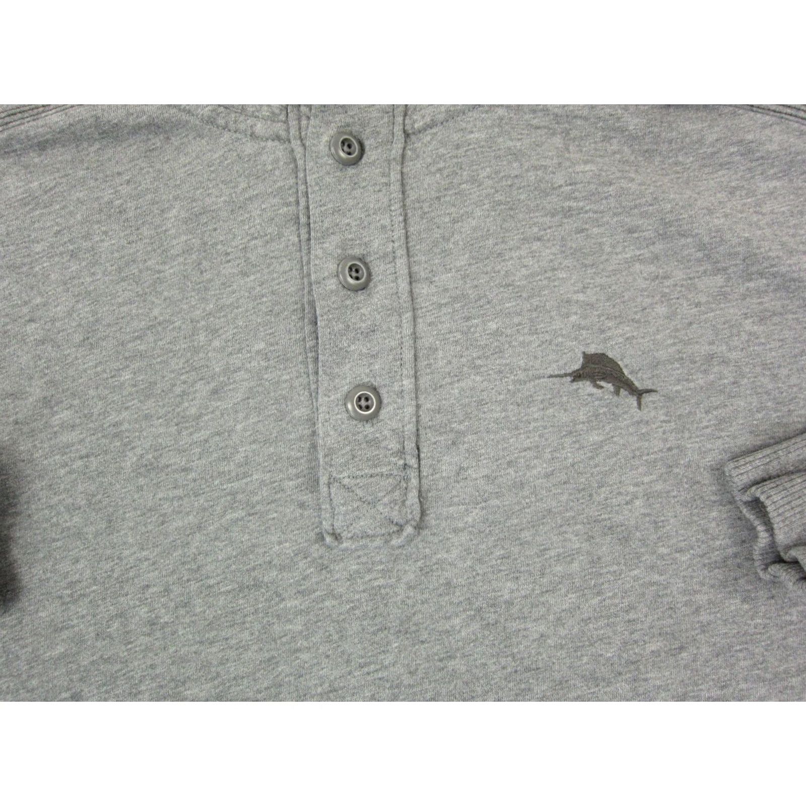 Tommy Bahama Tommy Bahama Shirt Adult Medium Gray Relax Pro Leisure Consultant Mens Henley Shirt T-Shirt Mens Size US M / EU 48-50 / 2 - 3 Thumbnail