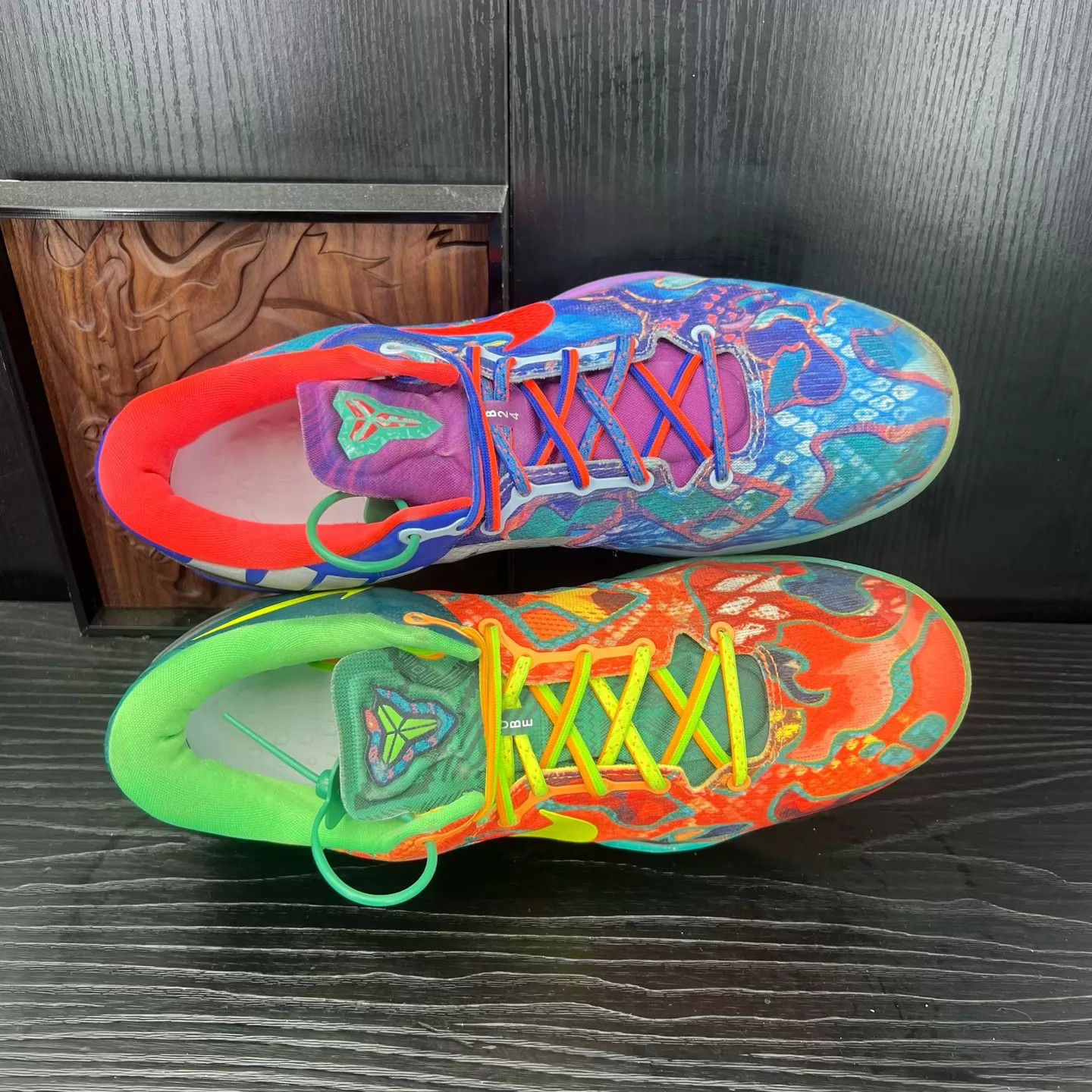 Nike zk8 bicolor Orange Blue 45 shoes box good cond Size US 11 / EU 44 - 2 Thumbnail