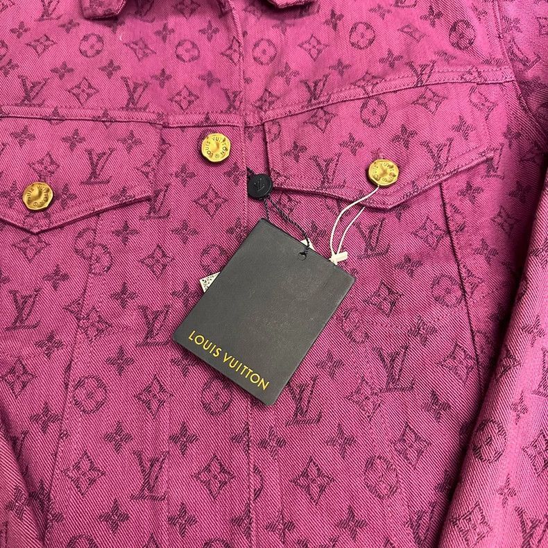 Louis Vuitton Louis Vuitton Louis Vuitton Purple Denim Jacket Size 48-25 Size US L / EU 52-54 / 3 - 3 Thumbnail