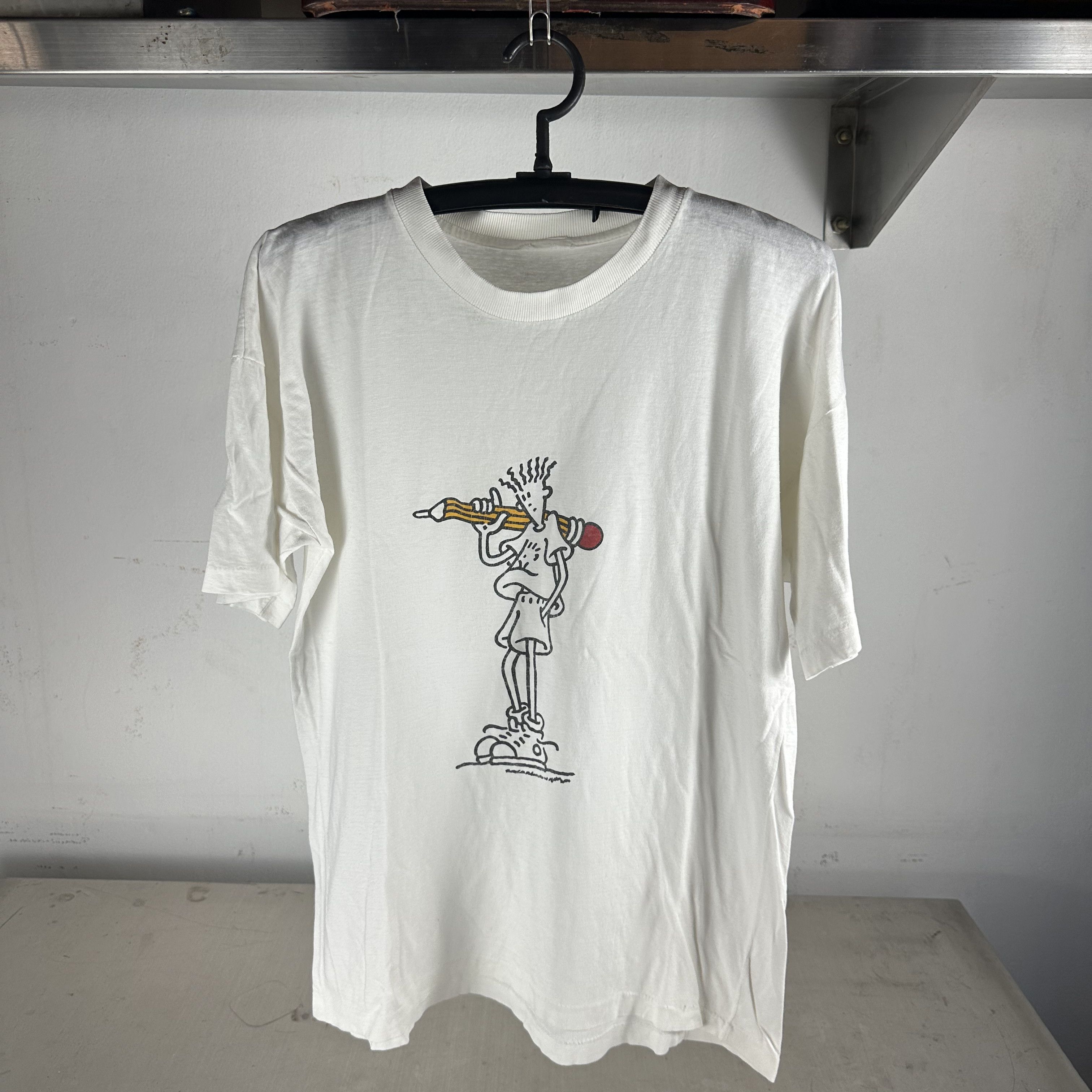 Vintage Vintage 1980s/90s Fido Dido Cartoon Graphic T-Shirt Size US L / EU 52-54 / 3 - 1 Thumbnail