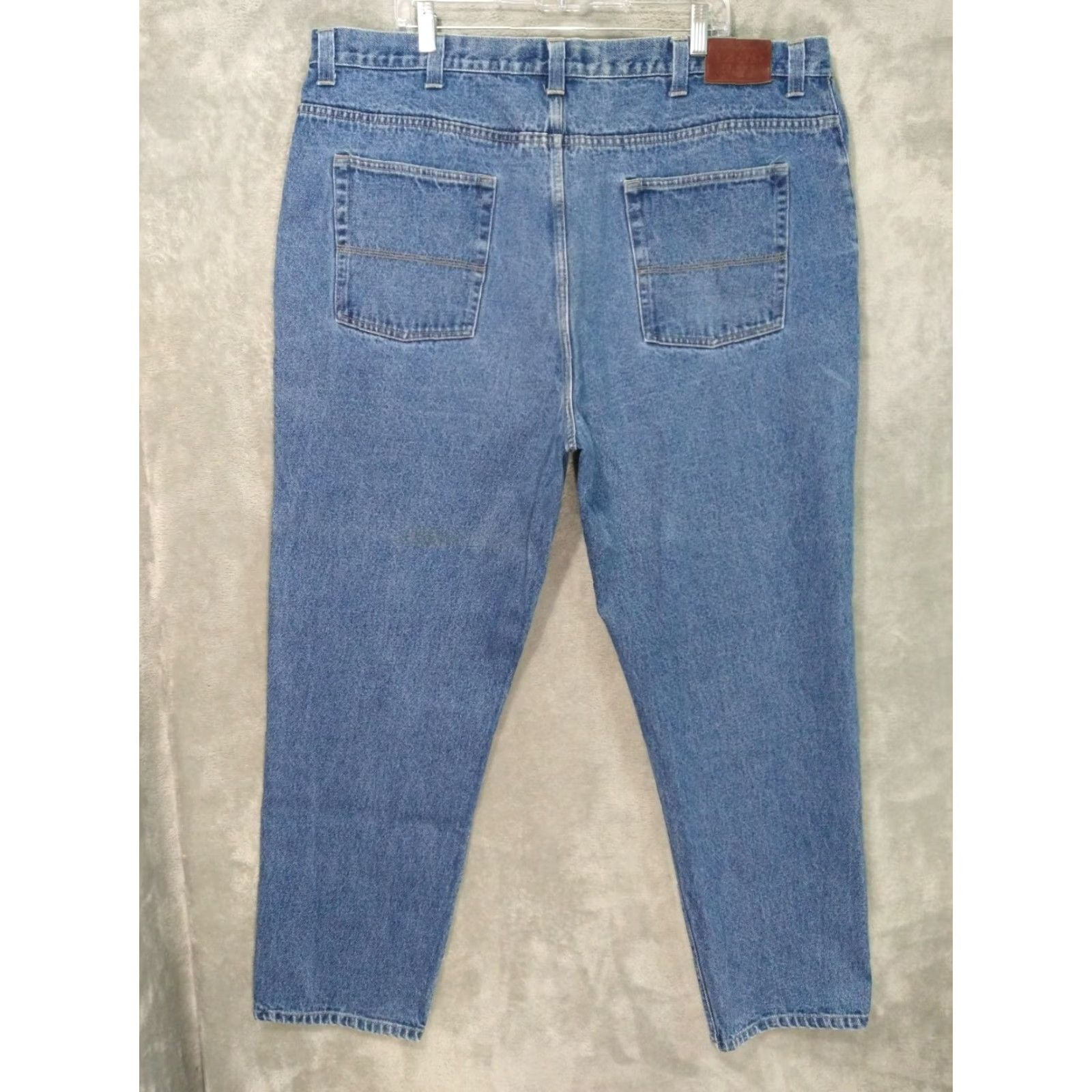 Izod IZOD Jeans Mens 48x32 Blue Denim Classic Fit Tapered Leg High Rise Dark Wash 5-Pocket Design Big & Tall Mens Jeans Size US 32 / EU 48 - 2 Thumbnail