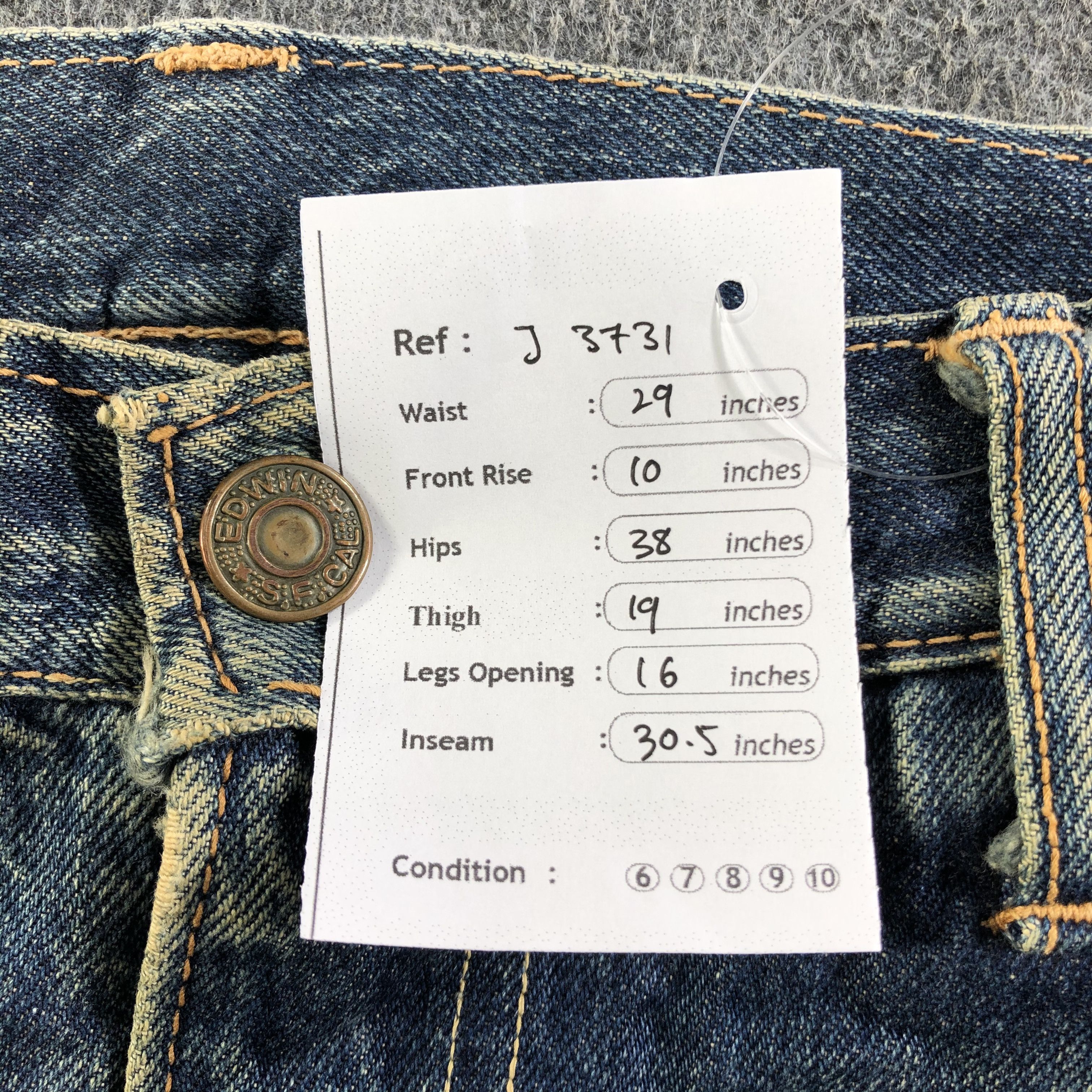Levi's Vintage Edwin Jeans-J3731 Size US 29 - 12 Thumbnail