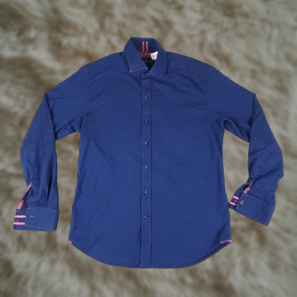 Robert Graham Robert Graham Button-Up Shirt Mens Medium Blue Long Sleeve Casual Classic Size US M / EU 48-50 / 2 - 1 Thumbnail